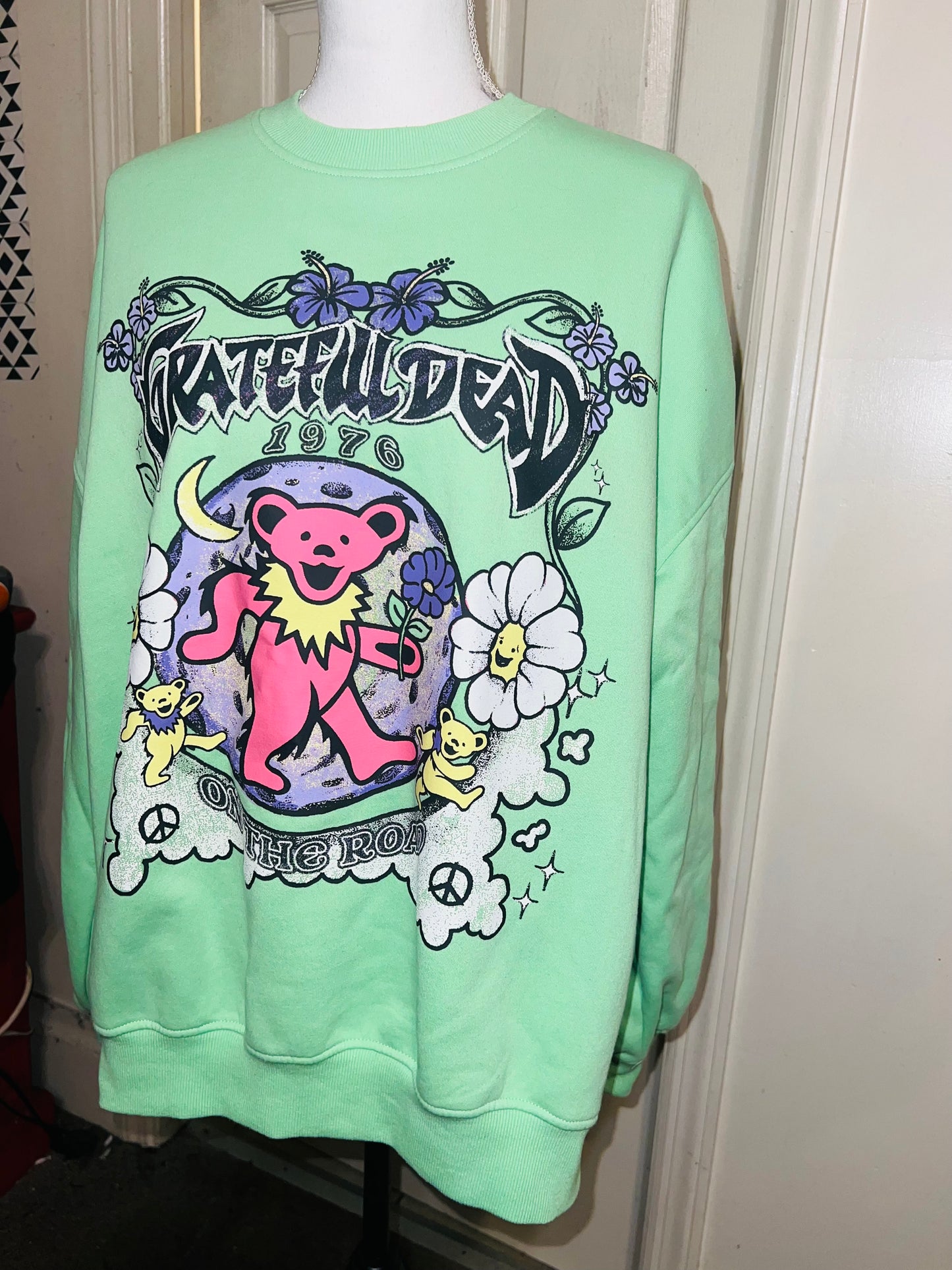 Grateful Dead Oversized Distressed Sweatshirt