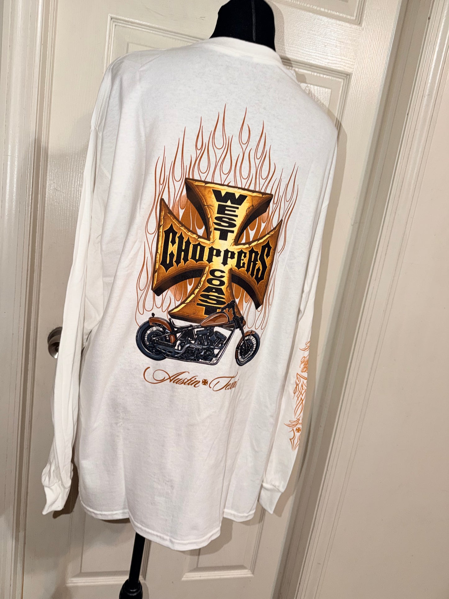 West Coast Choppers Double Sided Oversized Long Sleeve Tee