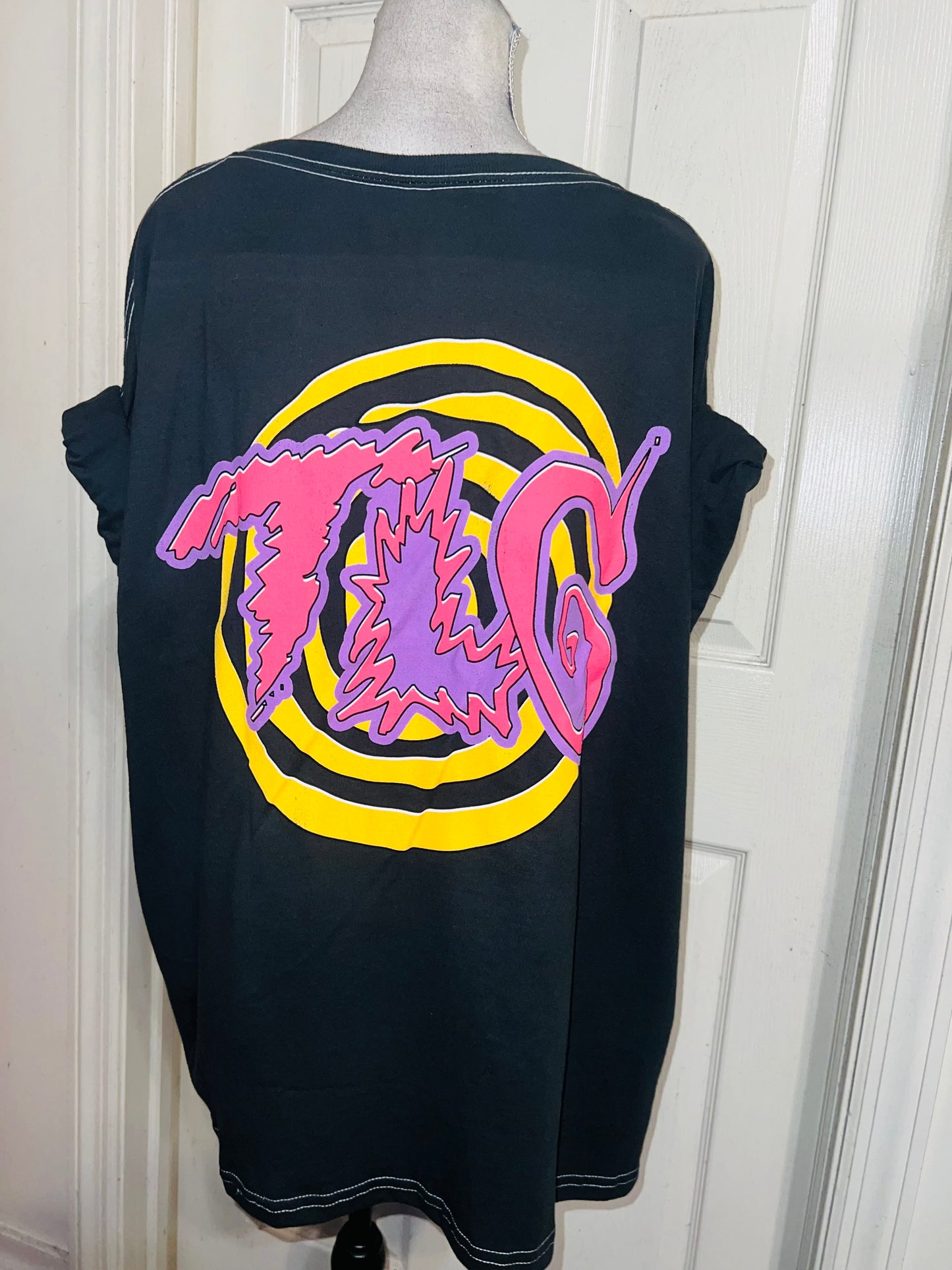 TLC Double Sided Oversized Distressed Tee