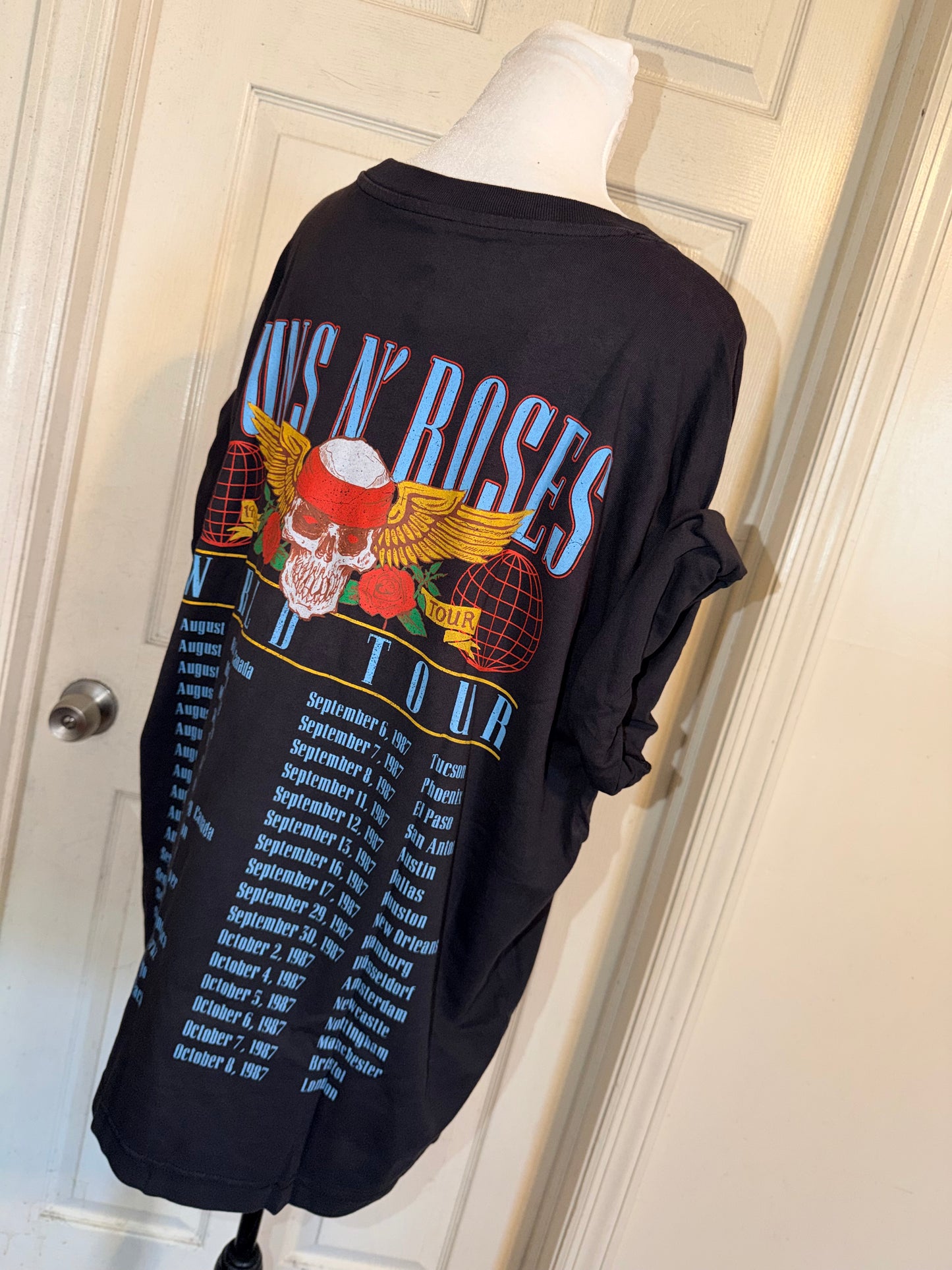 Guns N’ Roses Double Sided Oversized Distressed Tee
