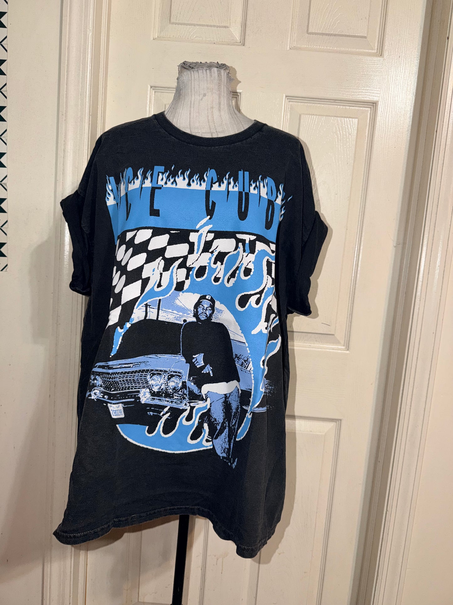 Ice Cube Double Sided Oversized Distressed Tee