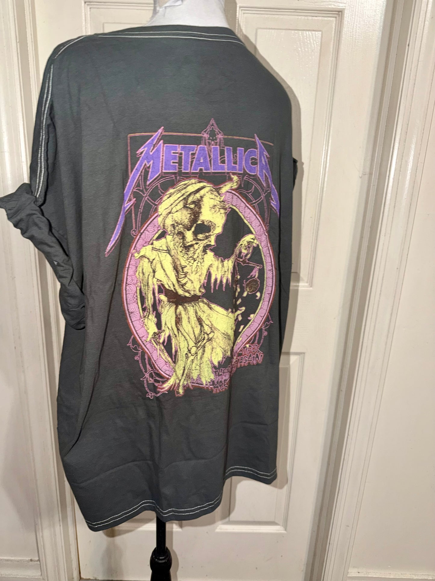 Metallica Double Sided Oversized Distressed Tee