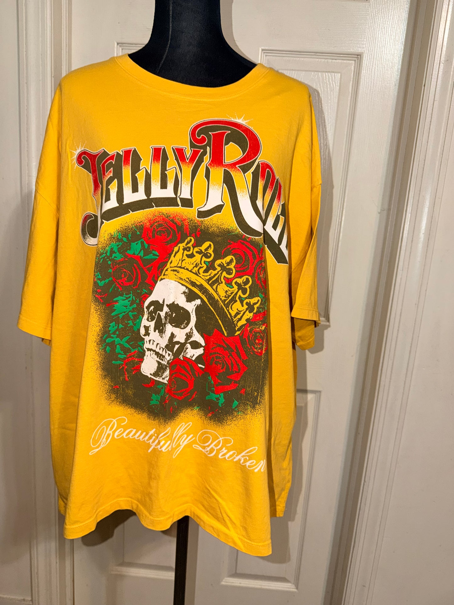 Jelly Roll Double Sided Oversized Distressed Tee