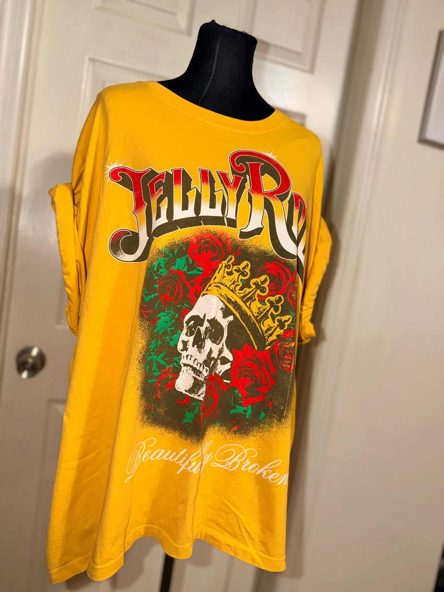 Jelly Roll Double Sided Oversized Distressed Tee