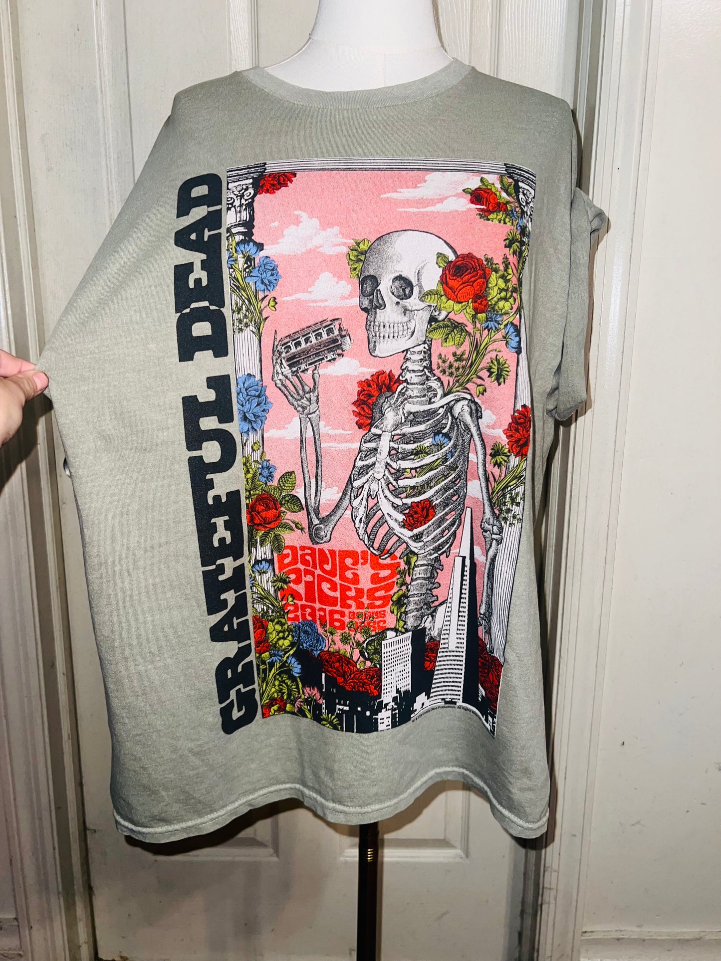 Grateful Dead Oversized Distressed Tee