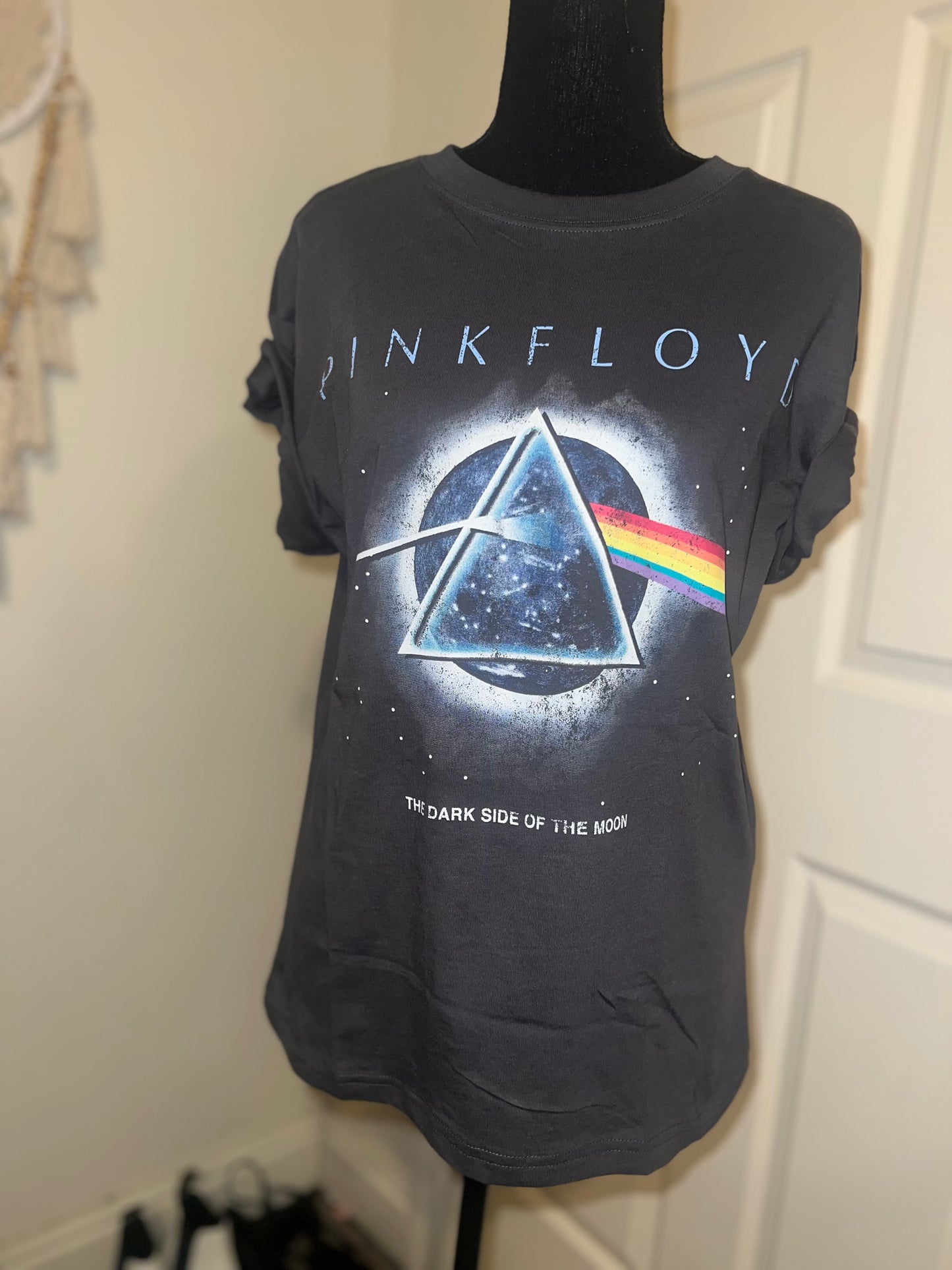 Pink Floyd 73 Tour Double Sided Oversized Distressed Tee