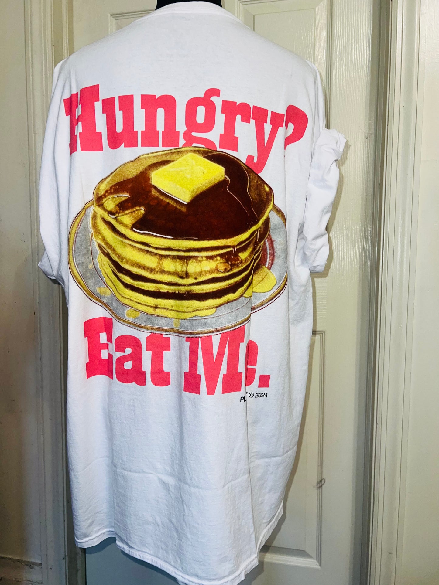 Playboy Pancake Double Sided Distressed Tee