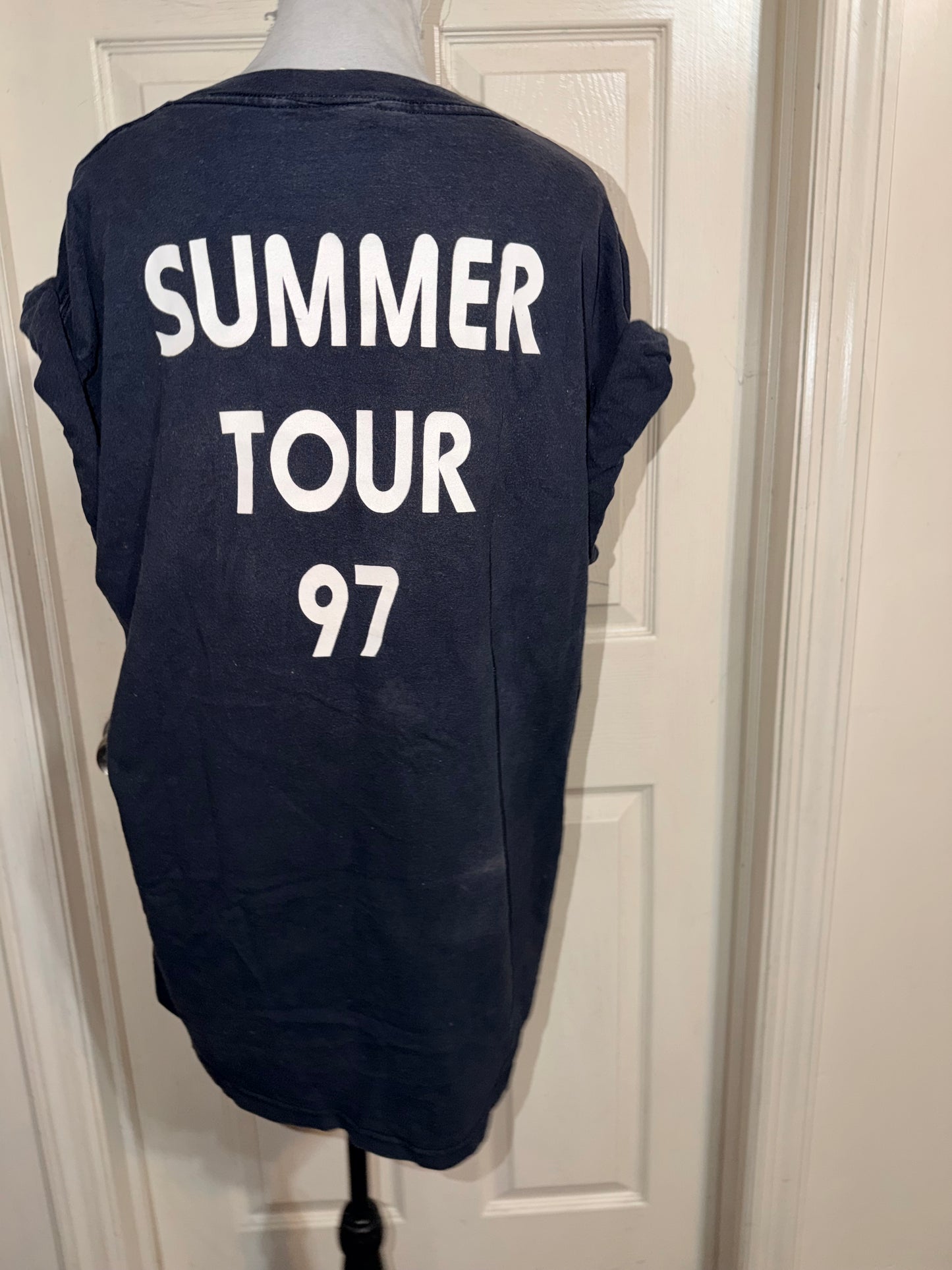 Kansas Vintage Double Sided Oversized Distressed Tee