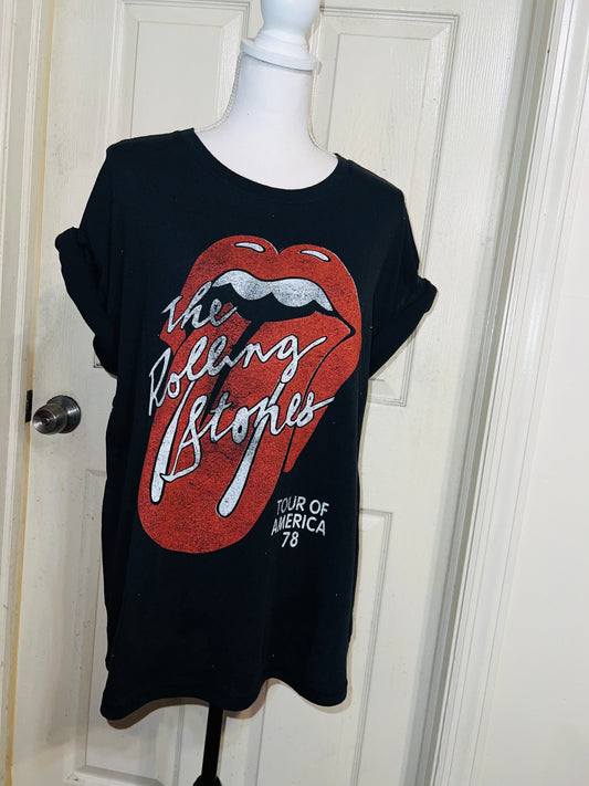 Rolling Stones ‘78 Tour Distressed Oversized Tee