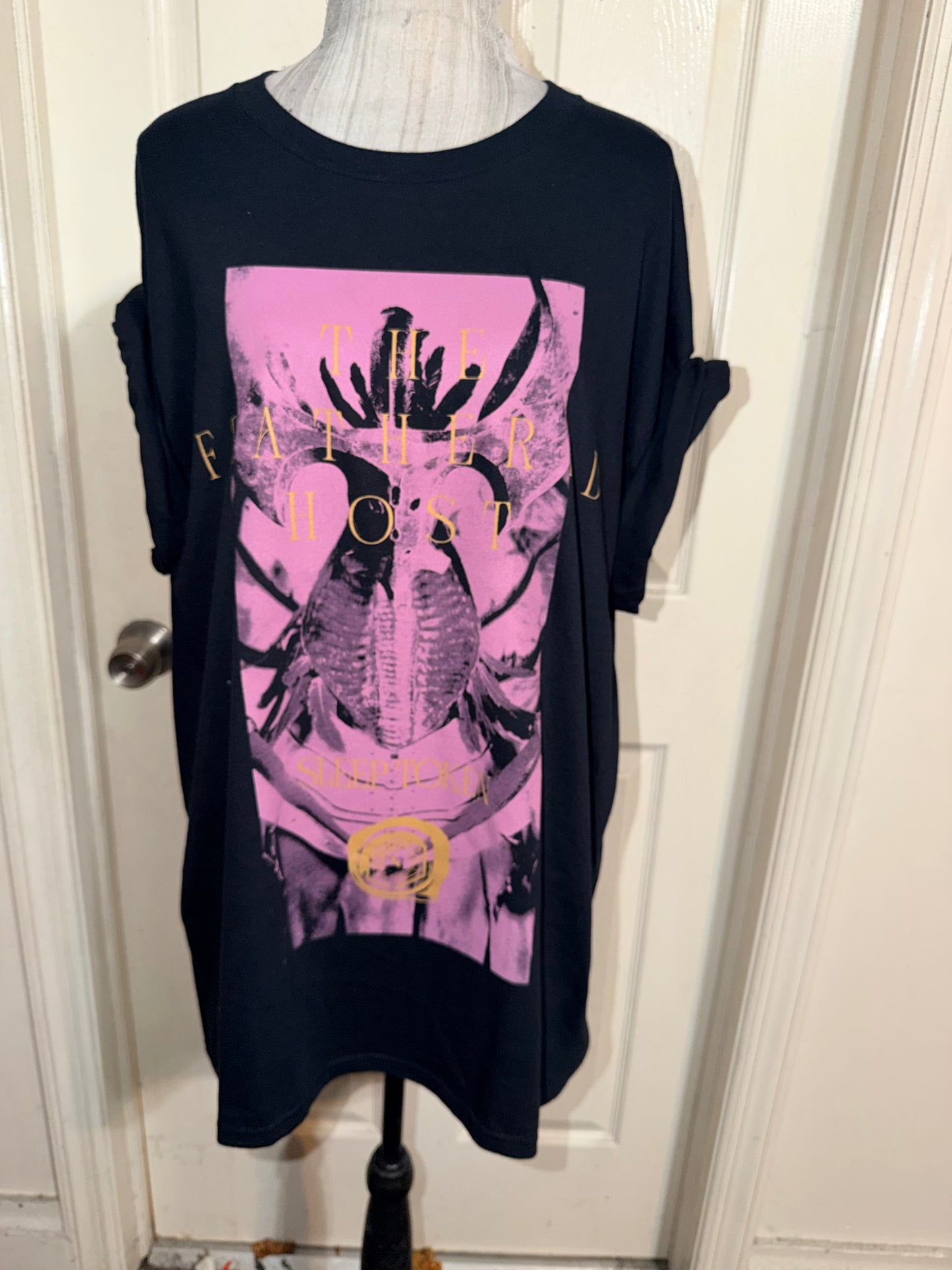 Sleep Token Double Sided Oversized Distressed Tee
