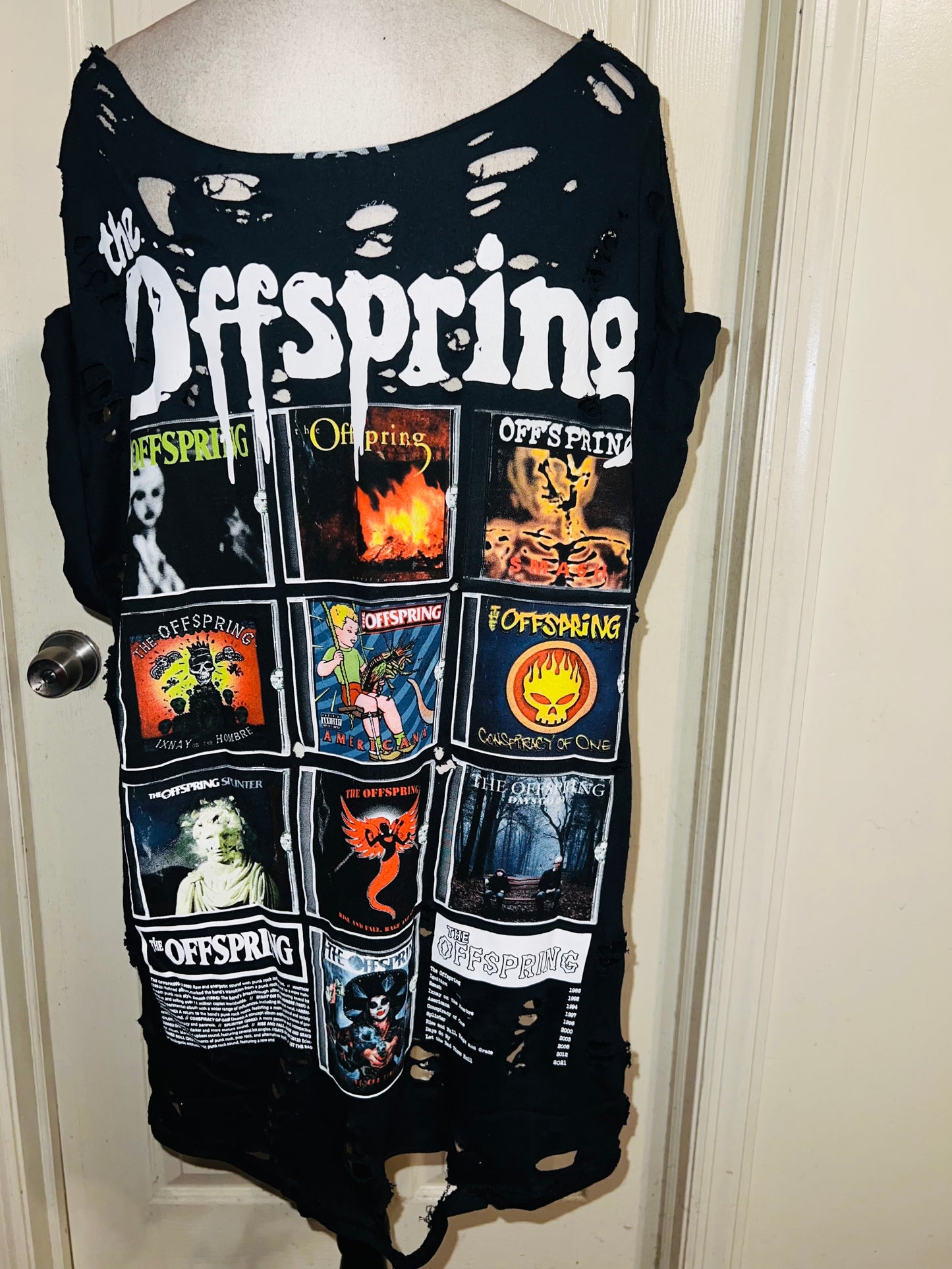 The Offspring Double Sided Oversized Distressed Tee