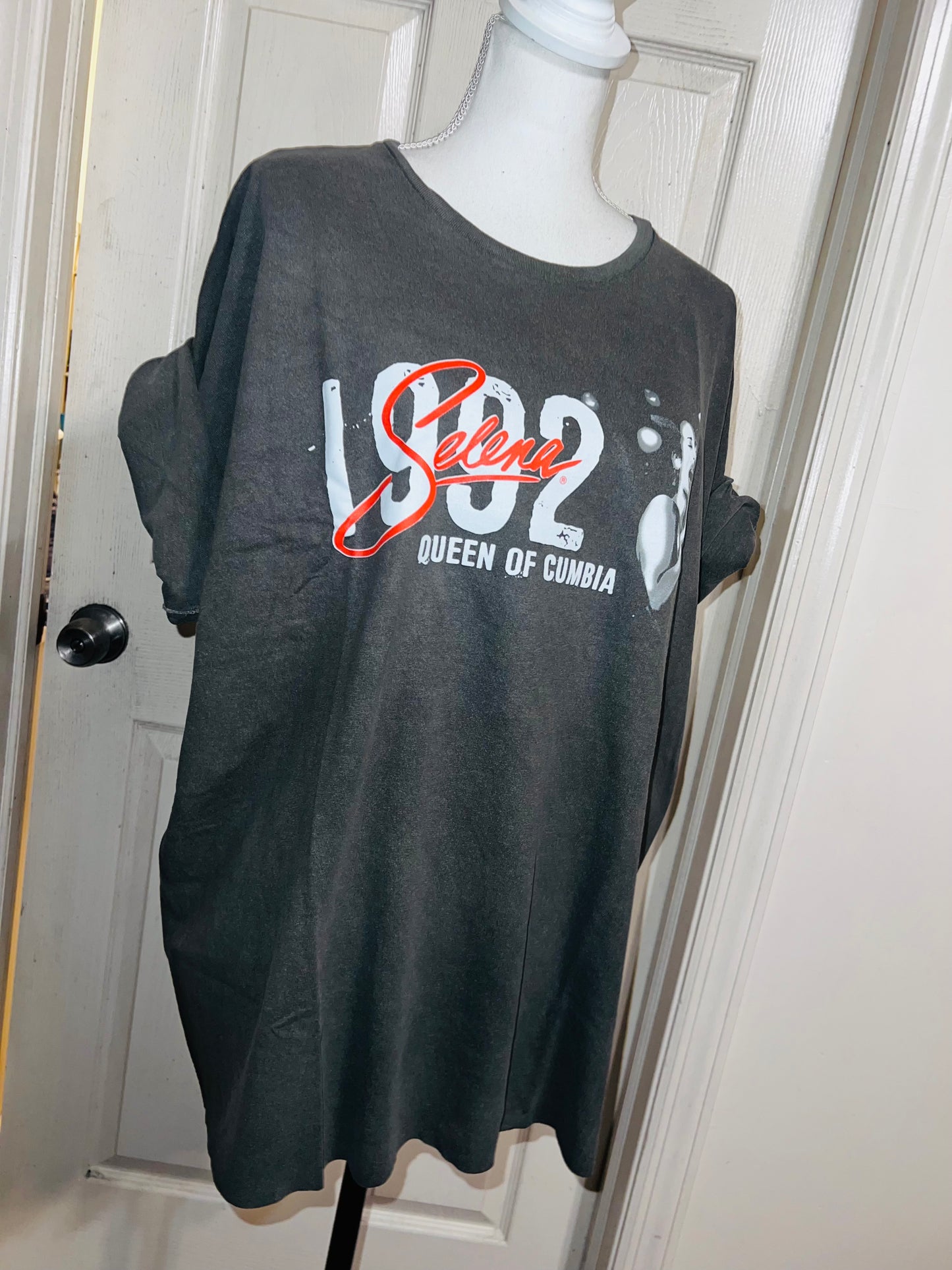 Selena Double Sided Oversized Distressed Tee