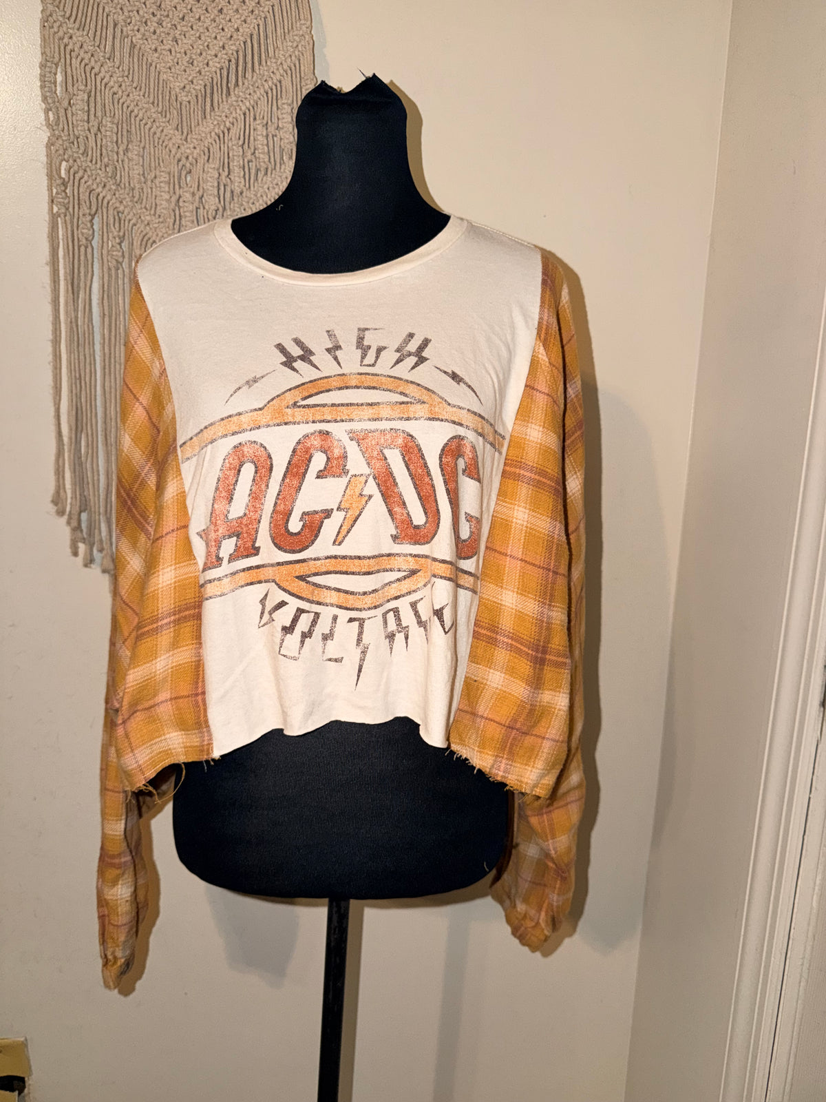 AC/DC Oversized Flannel Tee