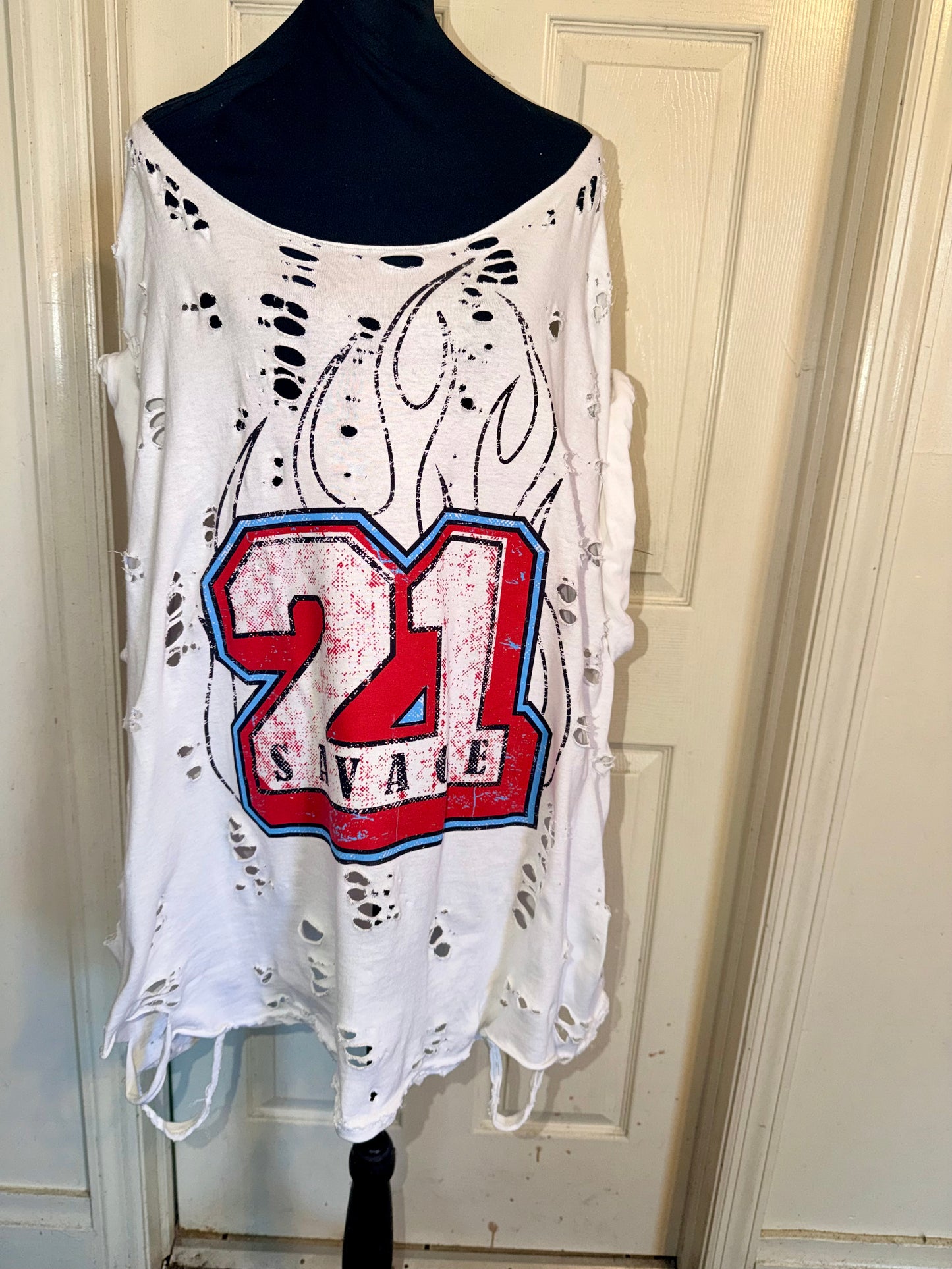 21 Savage Oversized Distressed Tee (As Is)
