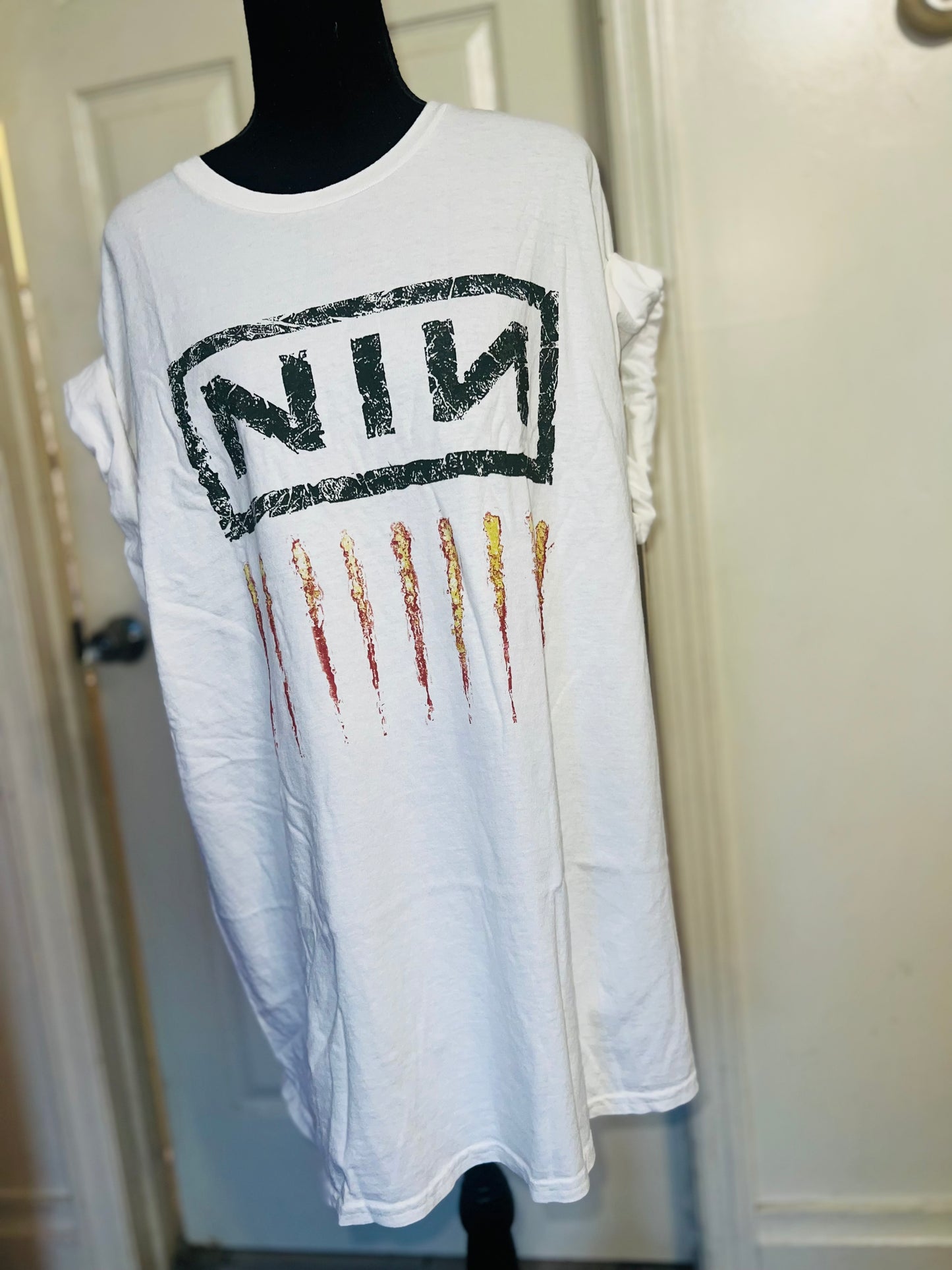 Nine Inch Nails Oversized Distressed Tee