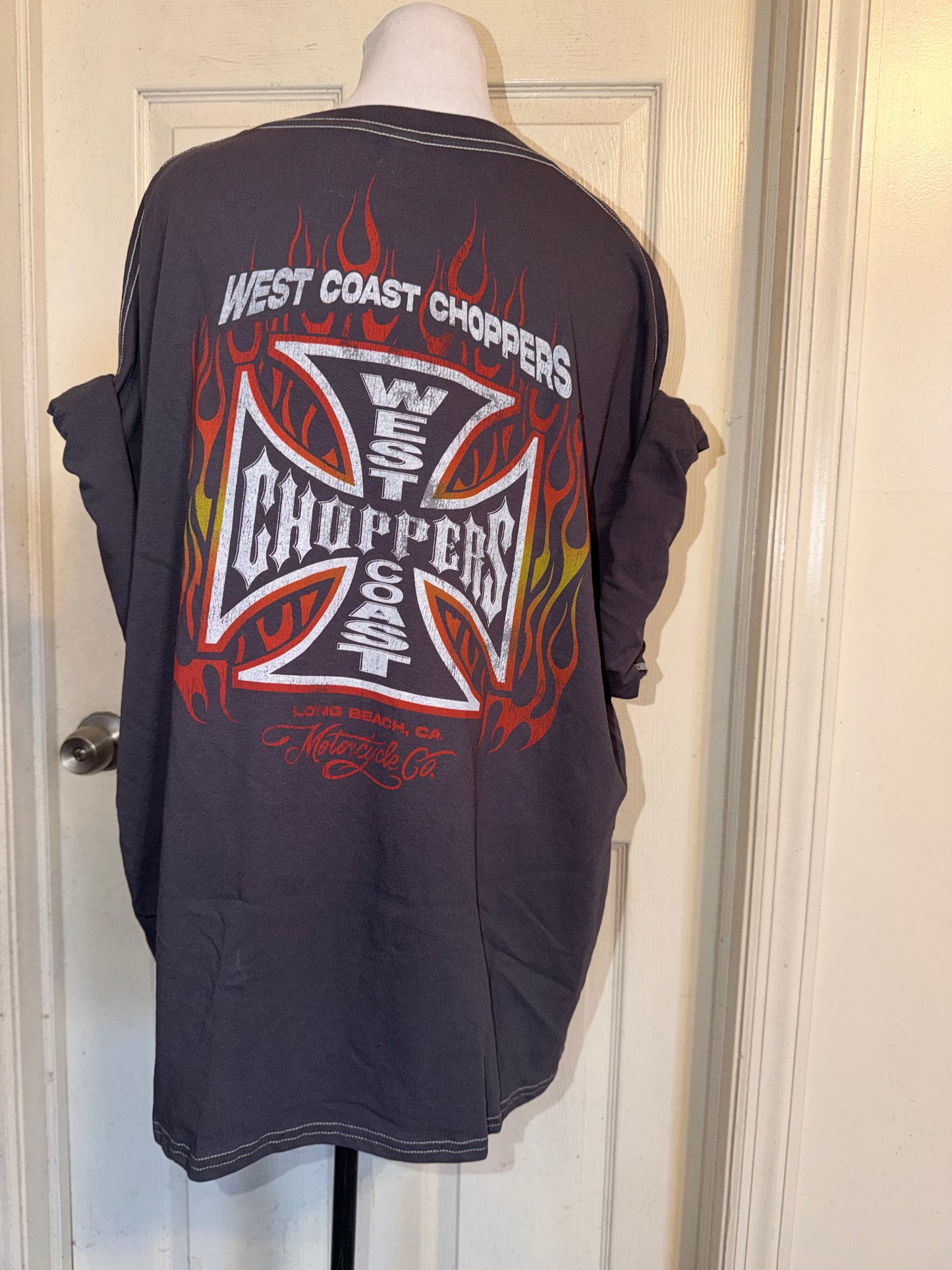 West Coast Choppers Double Sided Oversized Distressed Tre