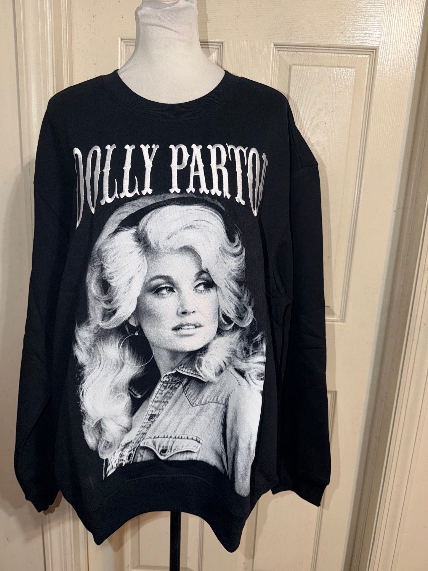 Dolly Parton Oversized Distressed Sweatshirt