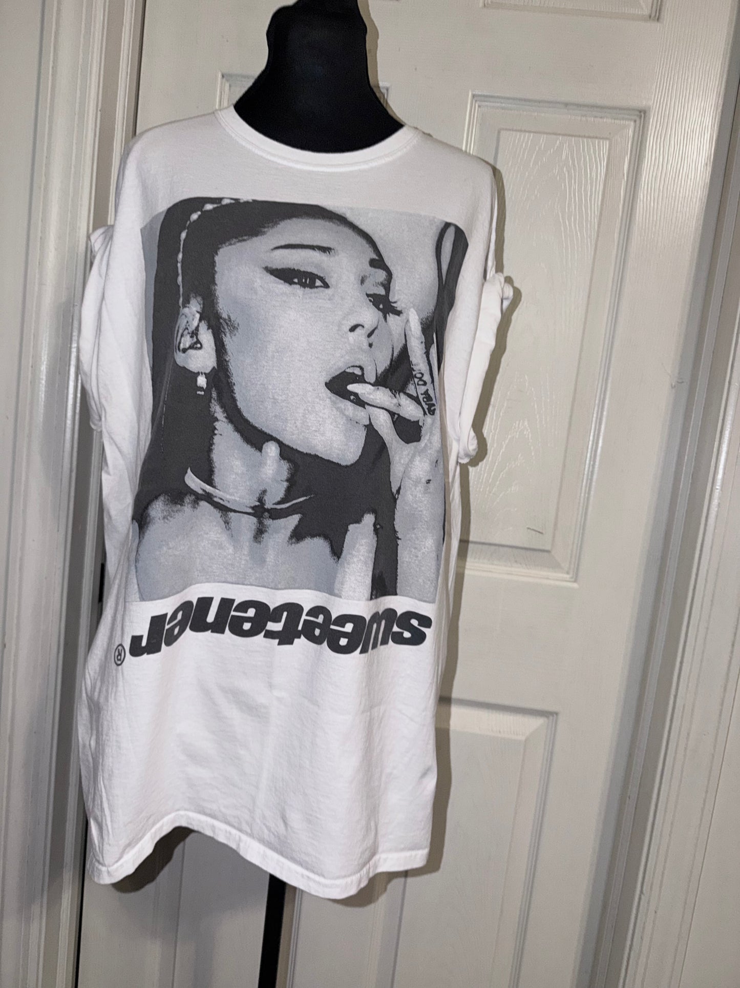 Ariana Grande Double Sided Oversized Distressed Tee