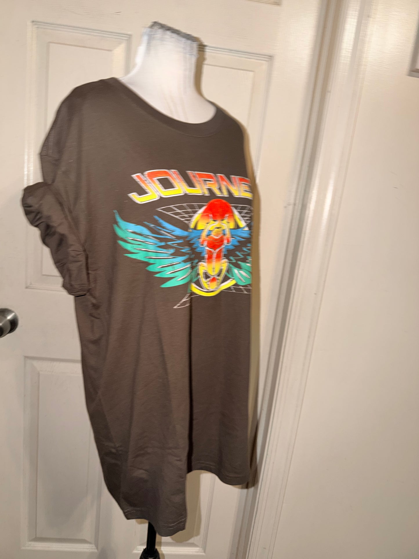 Journey Double Sided Oversized Distressed Tee