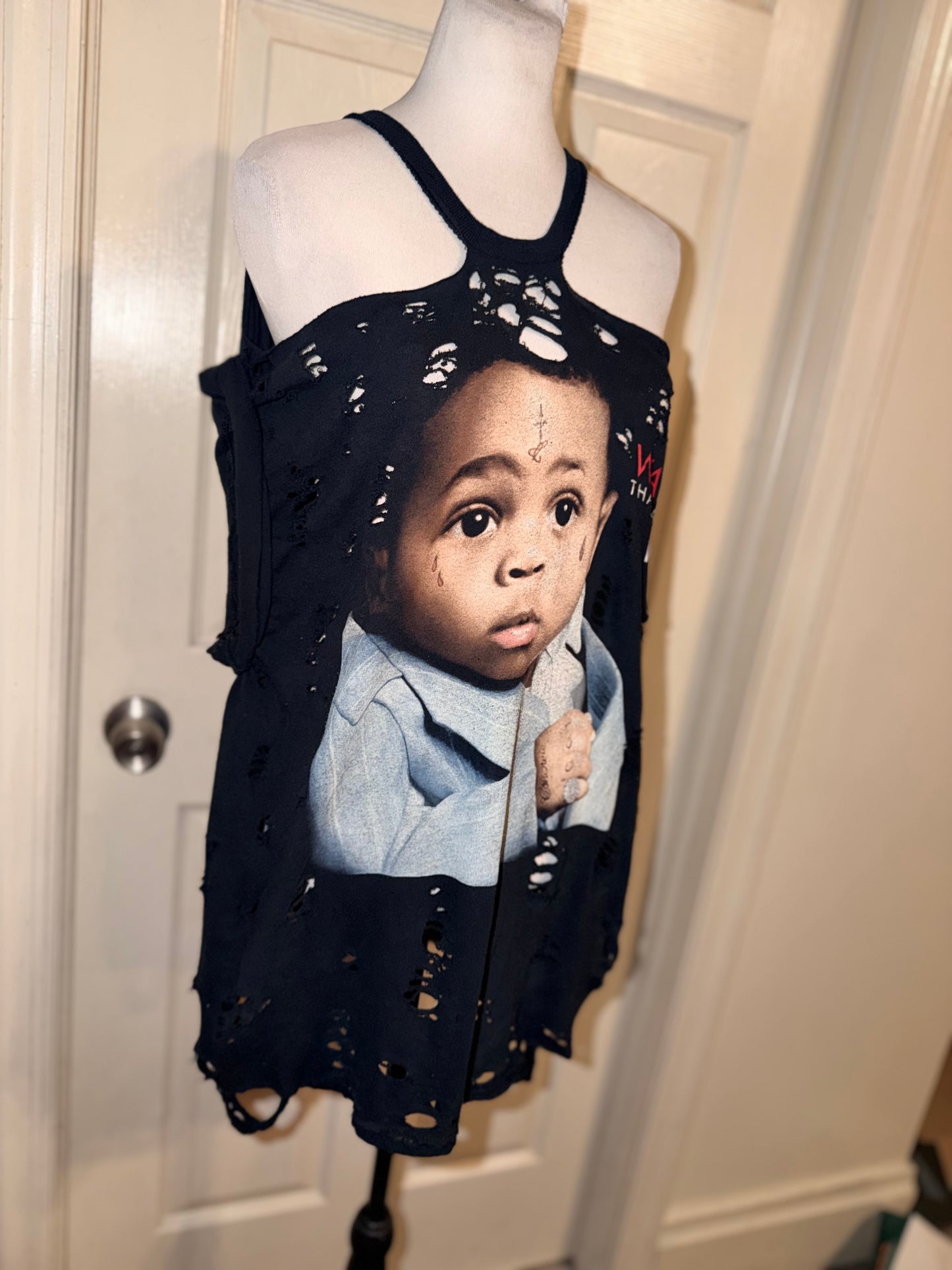 Lil Wayne Oversized Distressed Tee