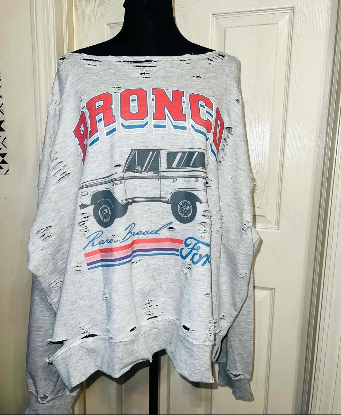 Ford Bronco Oversized Distressed Sweatshirt