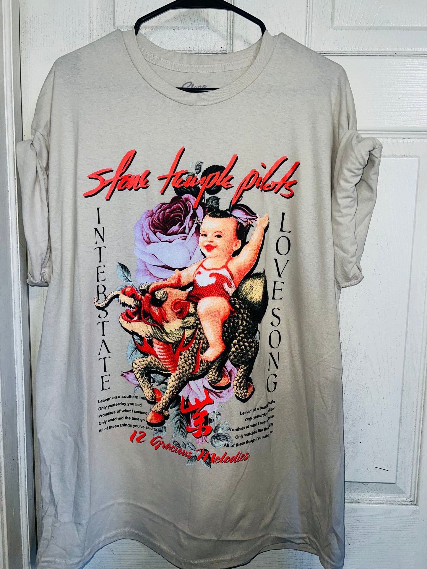 Stone Temple Pilots Oversized Distressed Tee