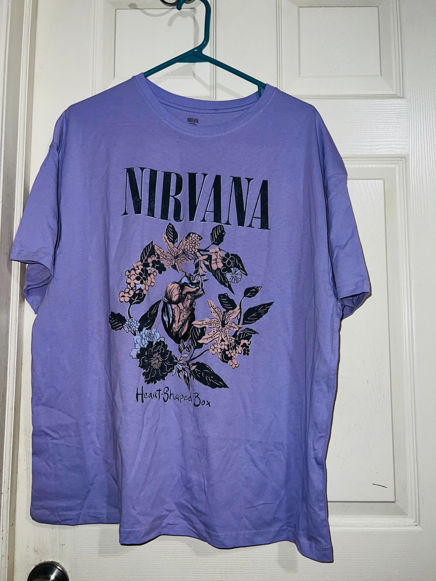 Nirvana Heart Shaped Box Oversized Tee