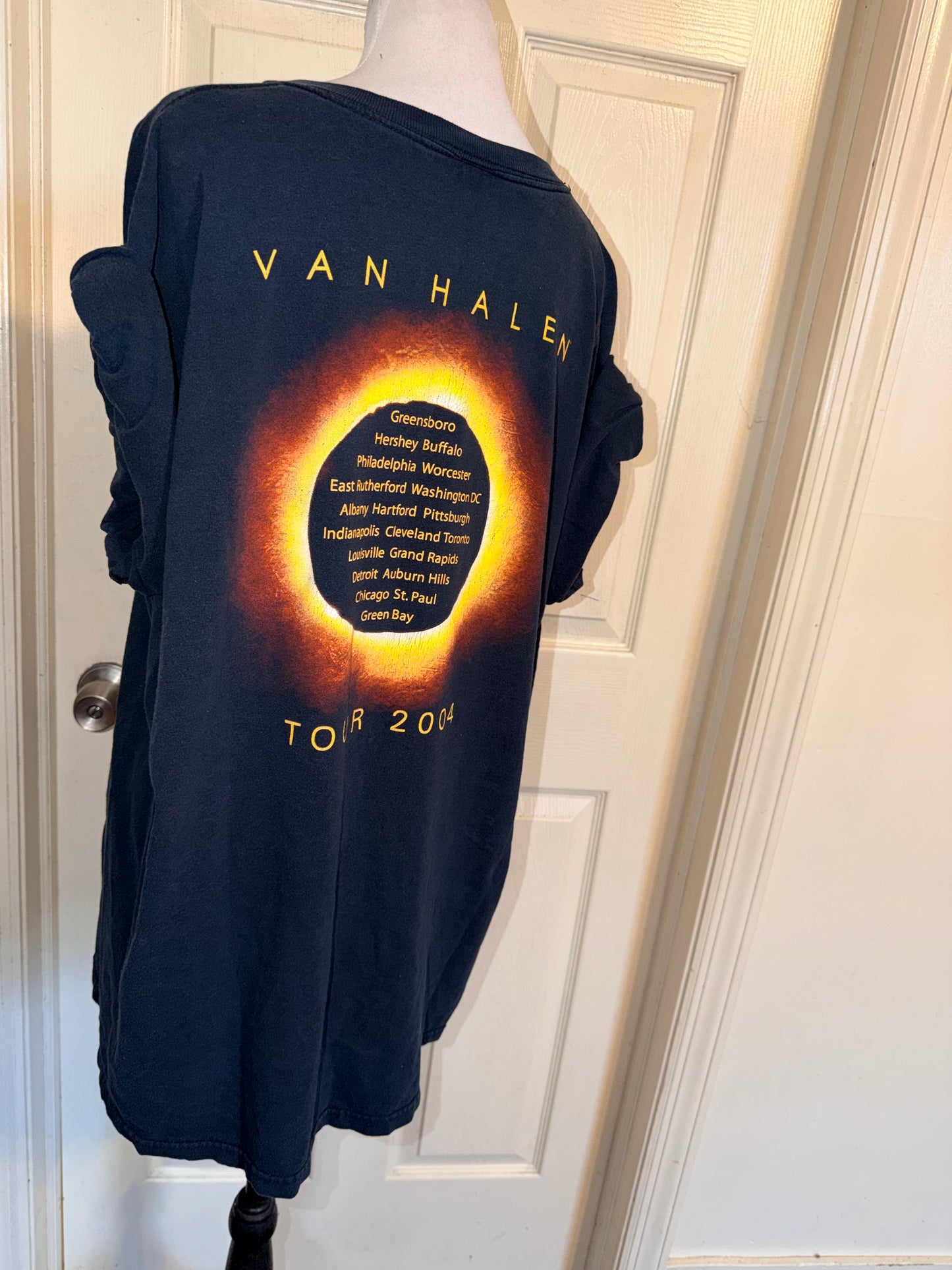 Van Halen Vintage Double Sided Oversized Distressed Tee