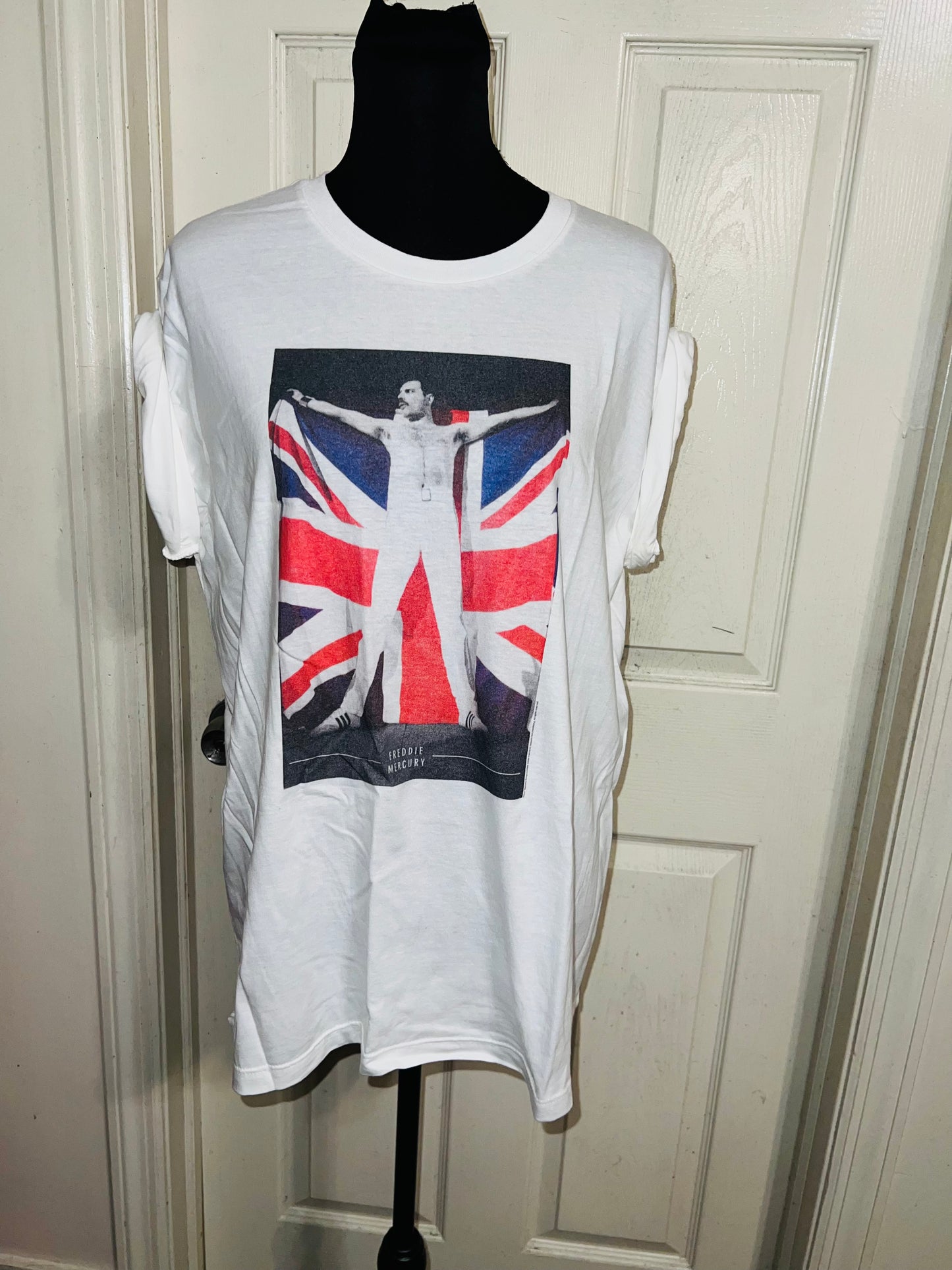 Freddie Mercury Oversized Distressed Vintage Tee