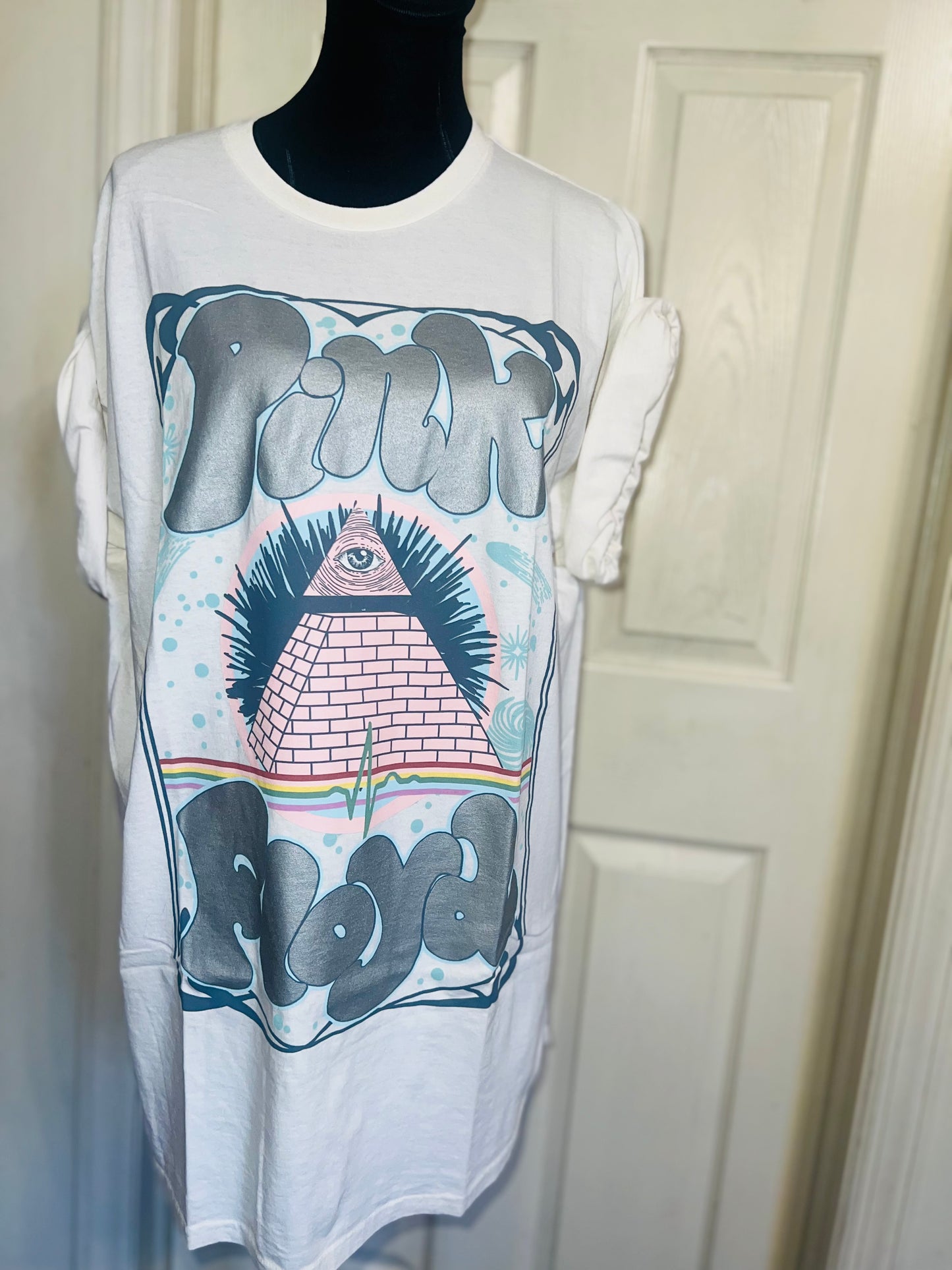 Pink Floyd Oversized Distressed Tee