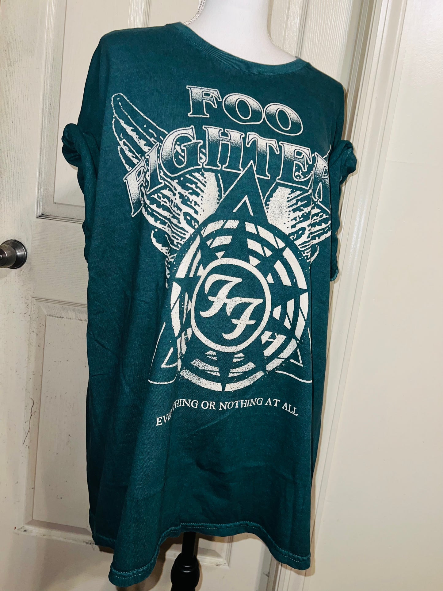 Foo Fighters Oversized Distressed Tee