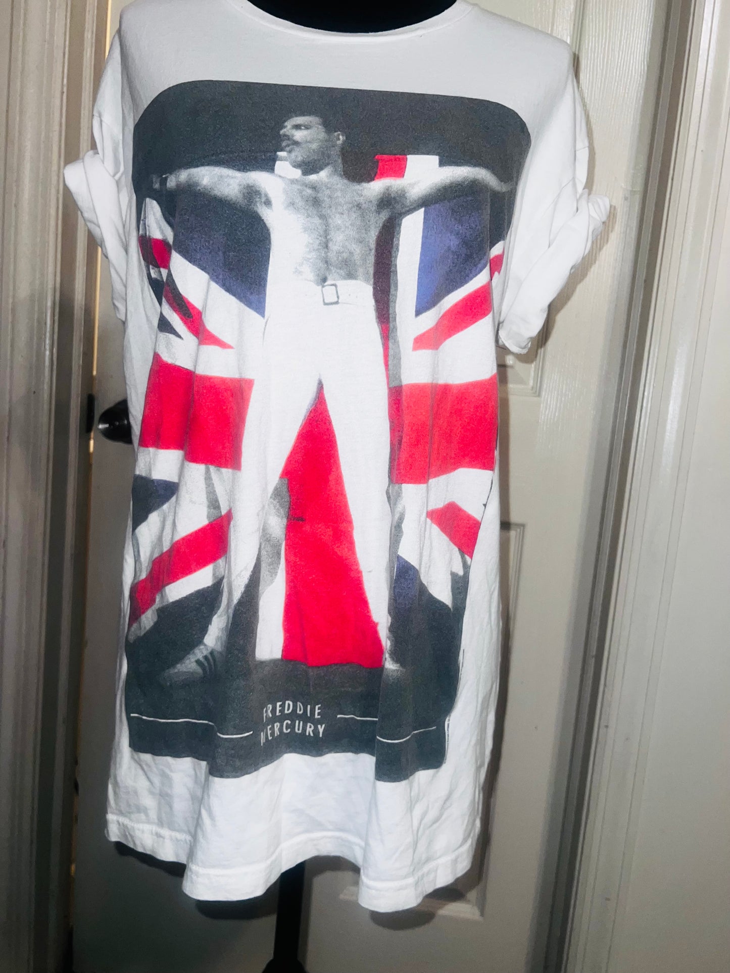 Freddie Mercury Oversized Distressed Vintage Tee