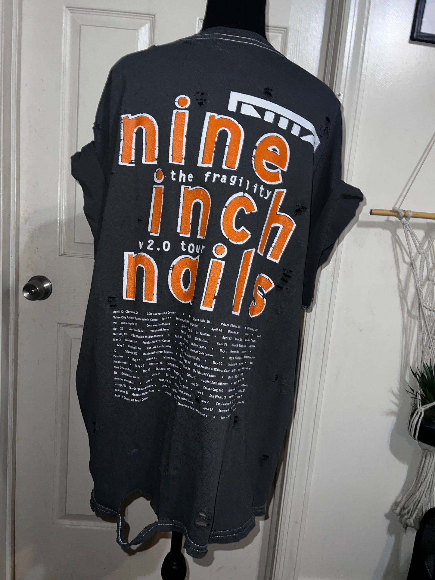 Nine Inch Nails Oversized Distressed Tee