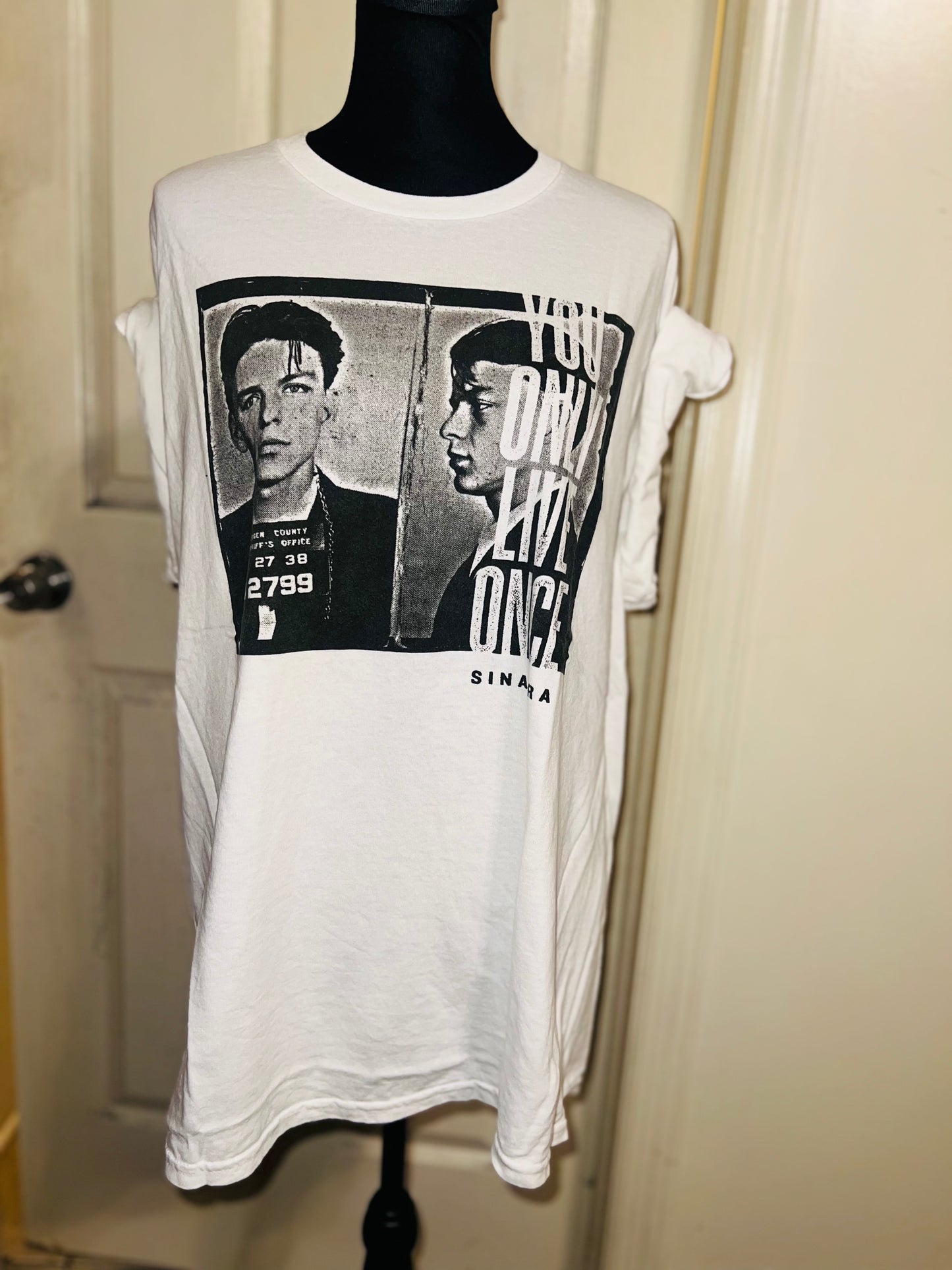 Frank Sinatra Oversized Distressed Tee