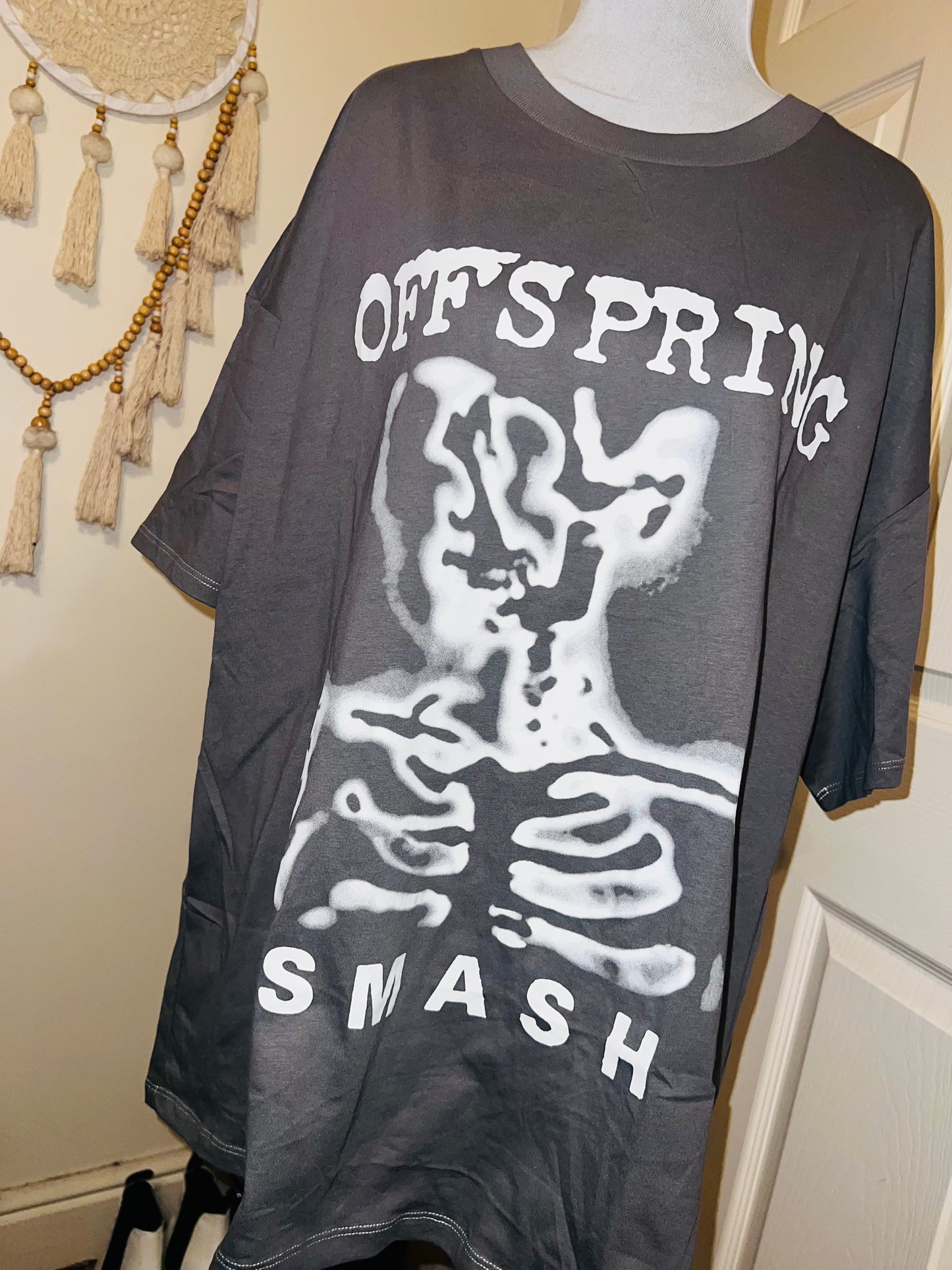 The Offspring “Smash” Oversized Distressed Tee