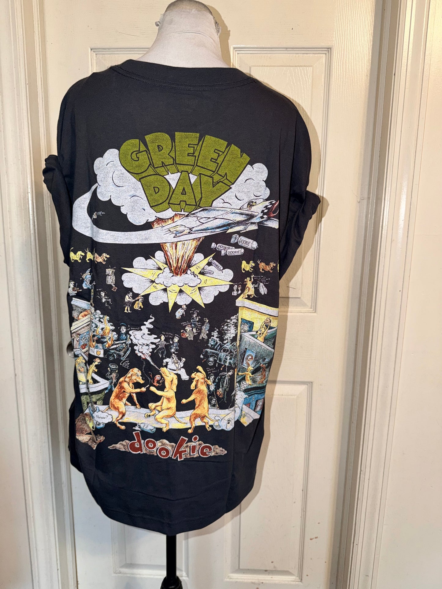 Green Day Double Sided Oversized Tee