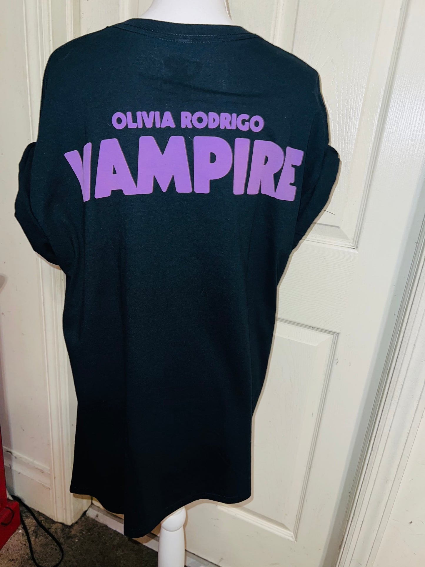 Olivia Rodrigo Double Sided Vampire Distressed Tee