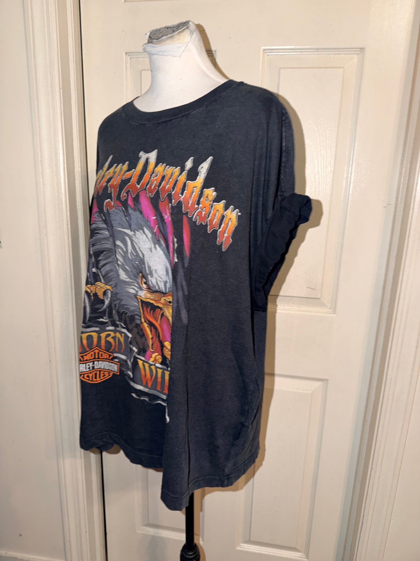 Harley Davidson Oversized Distressed Tee