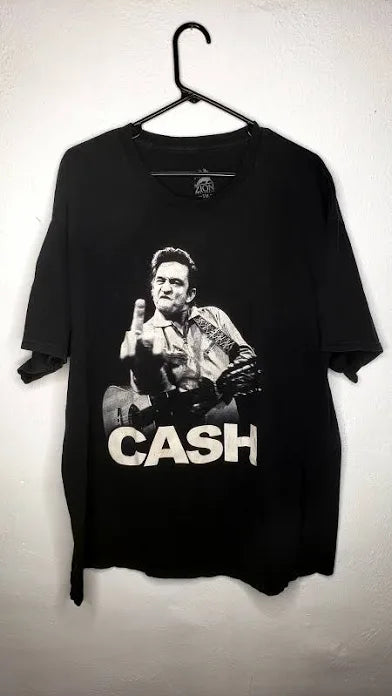 Johnny Cash Oversized Distressed Tee