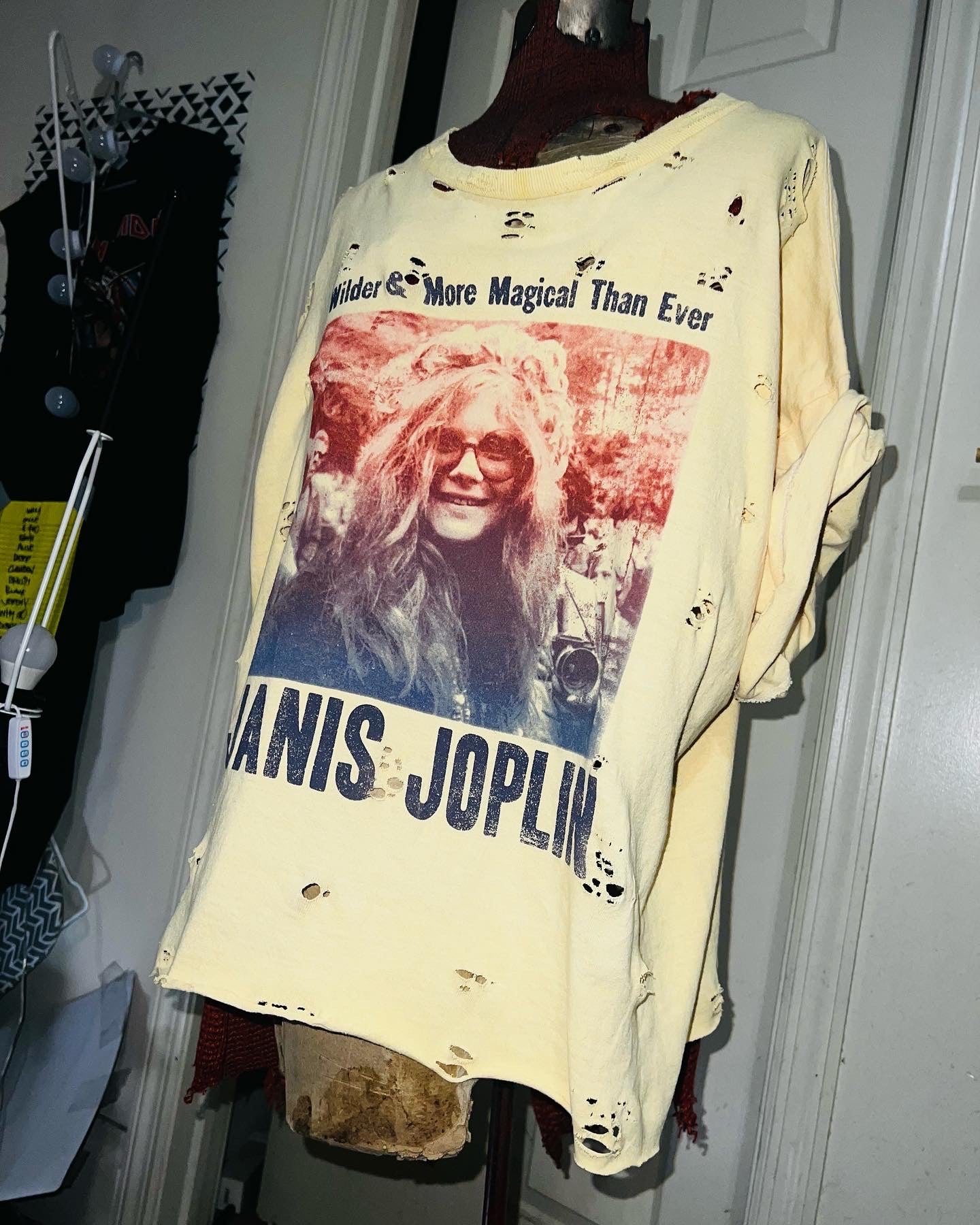 Janis Joplin Oversized Distressed Tee