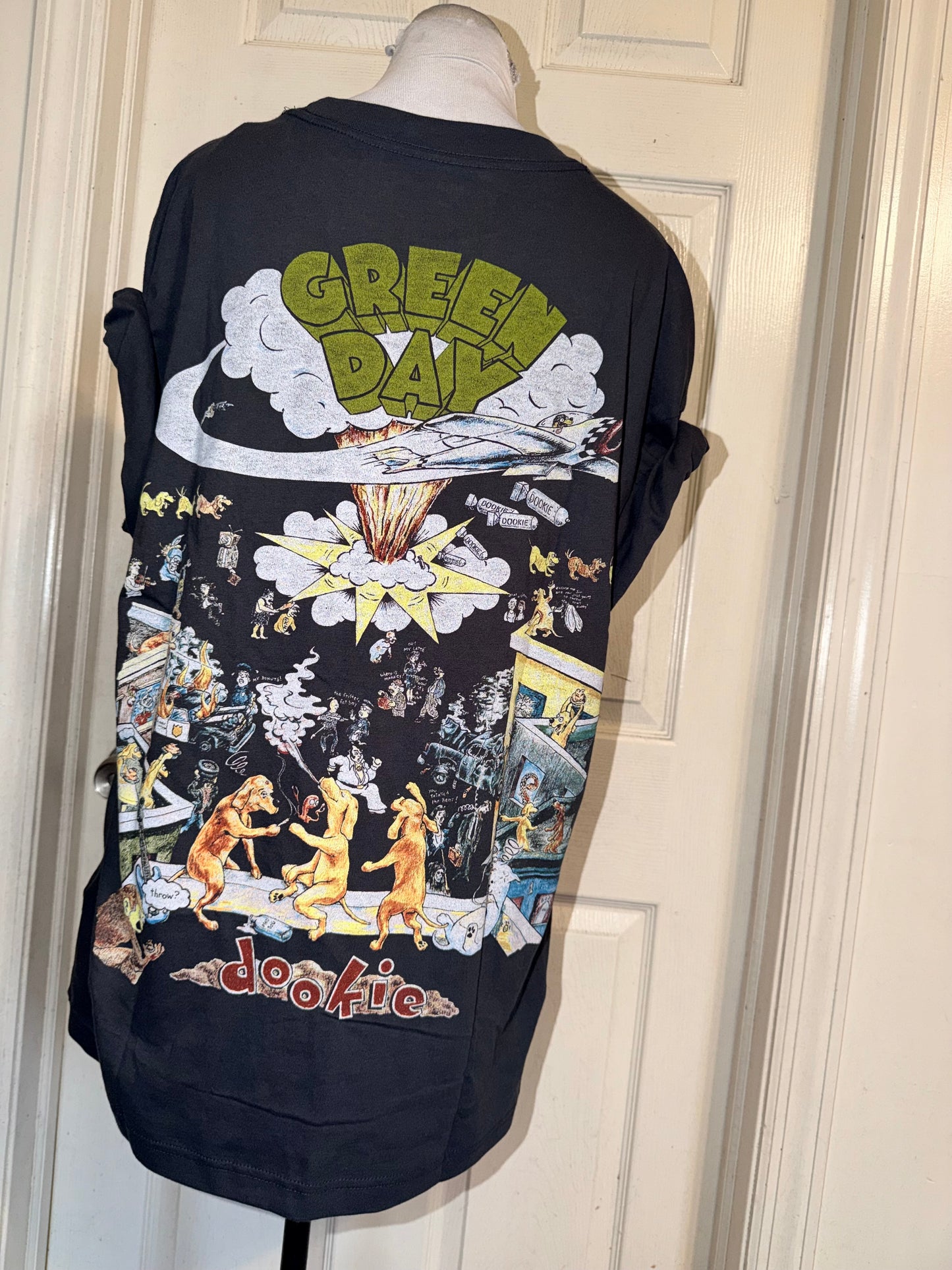 Green Day Double Sided Oversized Tee