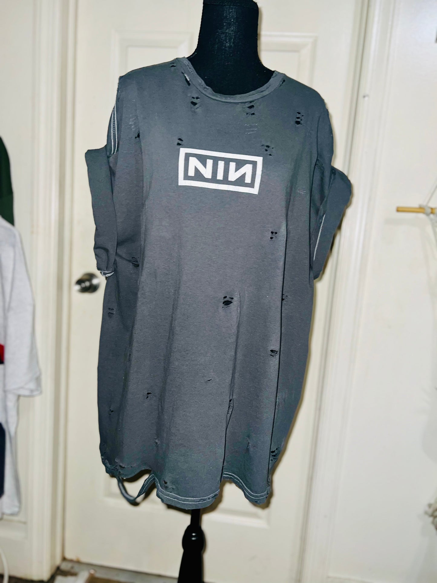 Nine Inch Nails Oversized Distressed Tee