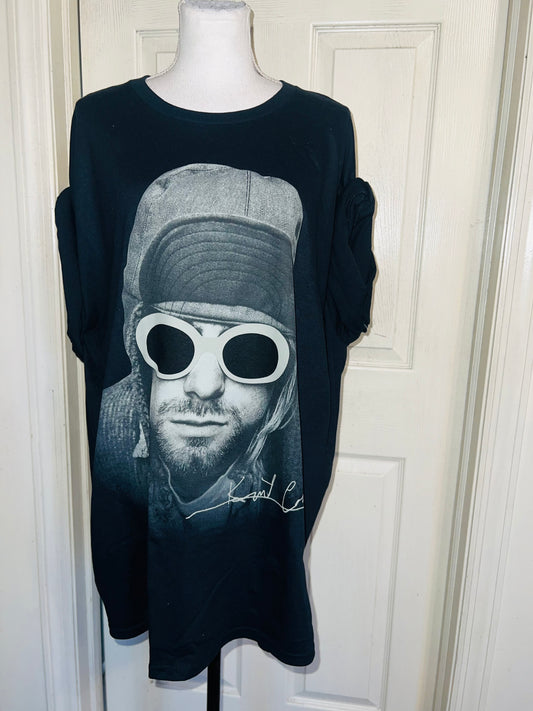 Kurt Cobain Oversized Distressed Tee