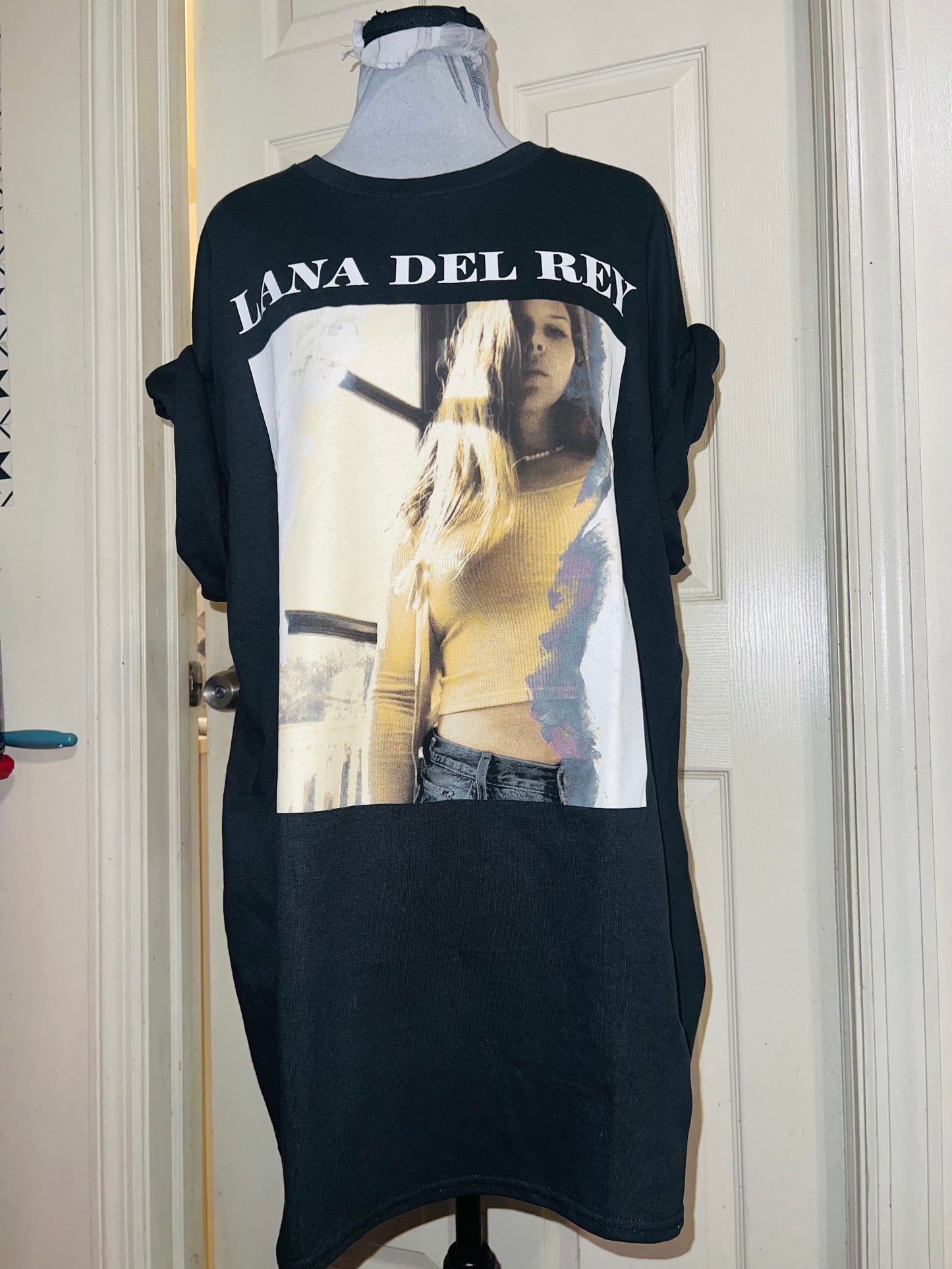 Lana Del Rey Oversized Distressed Tee