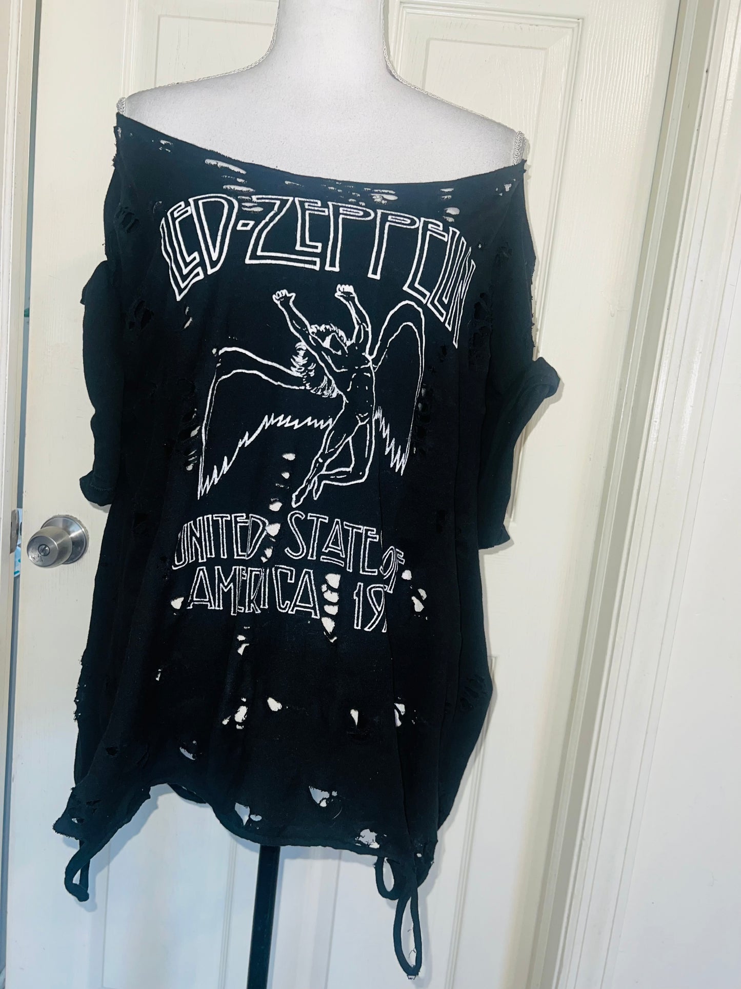 Led Zeppelin OFTS Oversized Distressed Tee (as is)