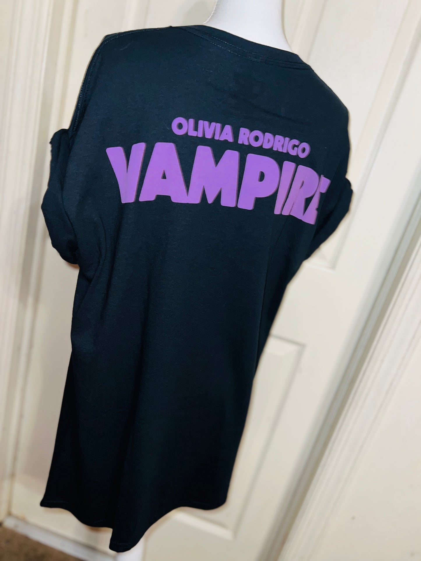 Olivia Rodrigo Double Sided Vampire Distressed Tee