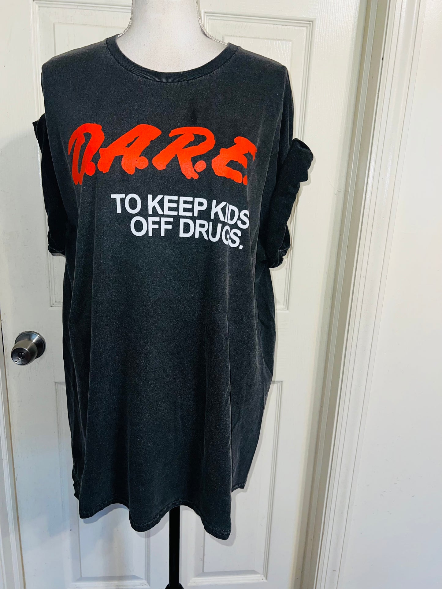 D.A.R.E. Oversized Distressed Tee