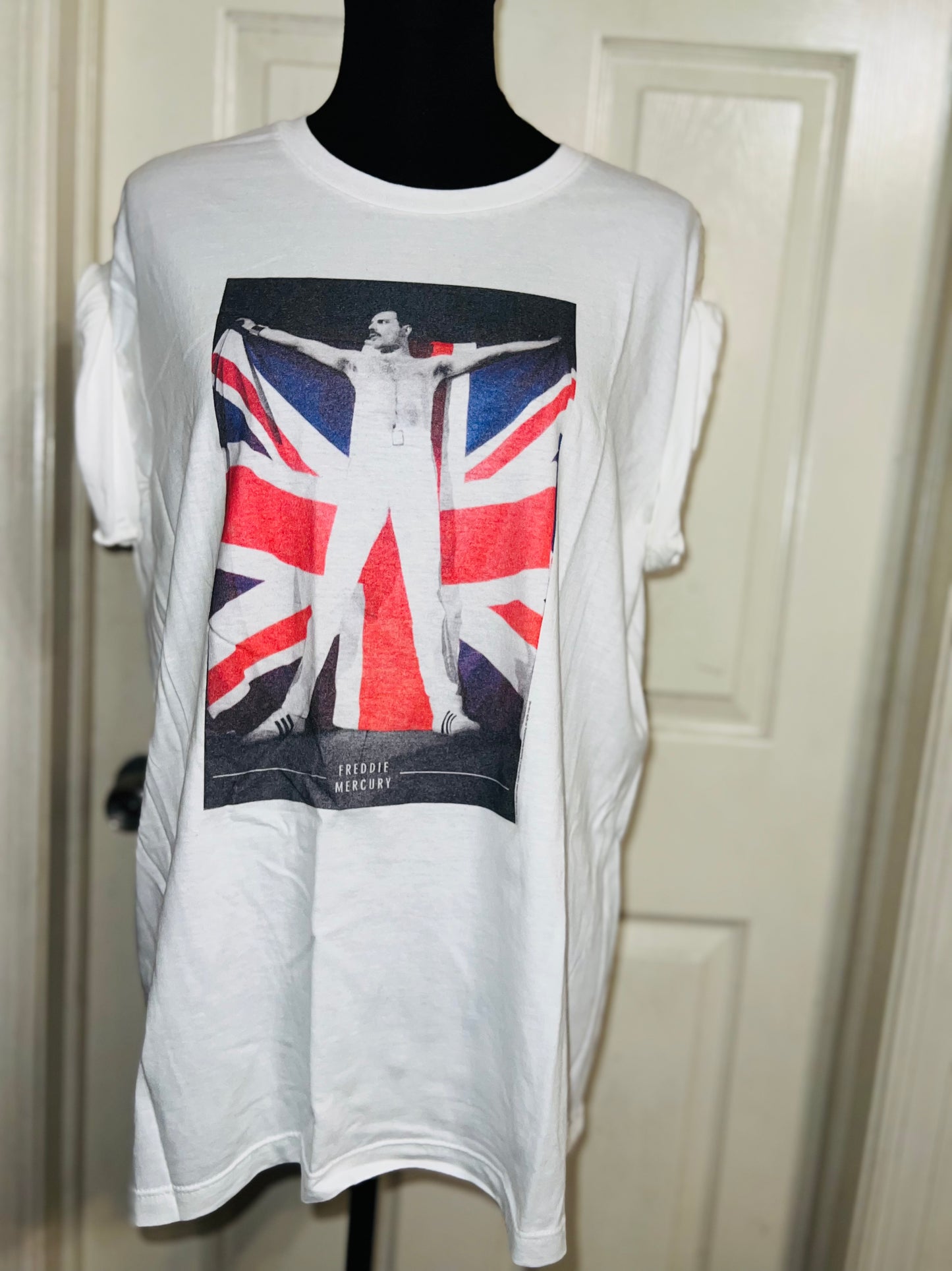 Freddie Mercury Oversized Distressed Vintage Tee