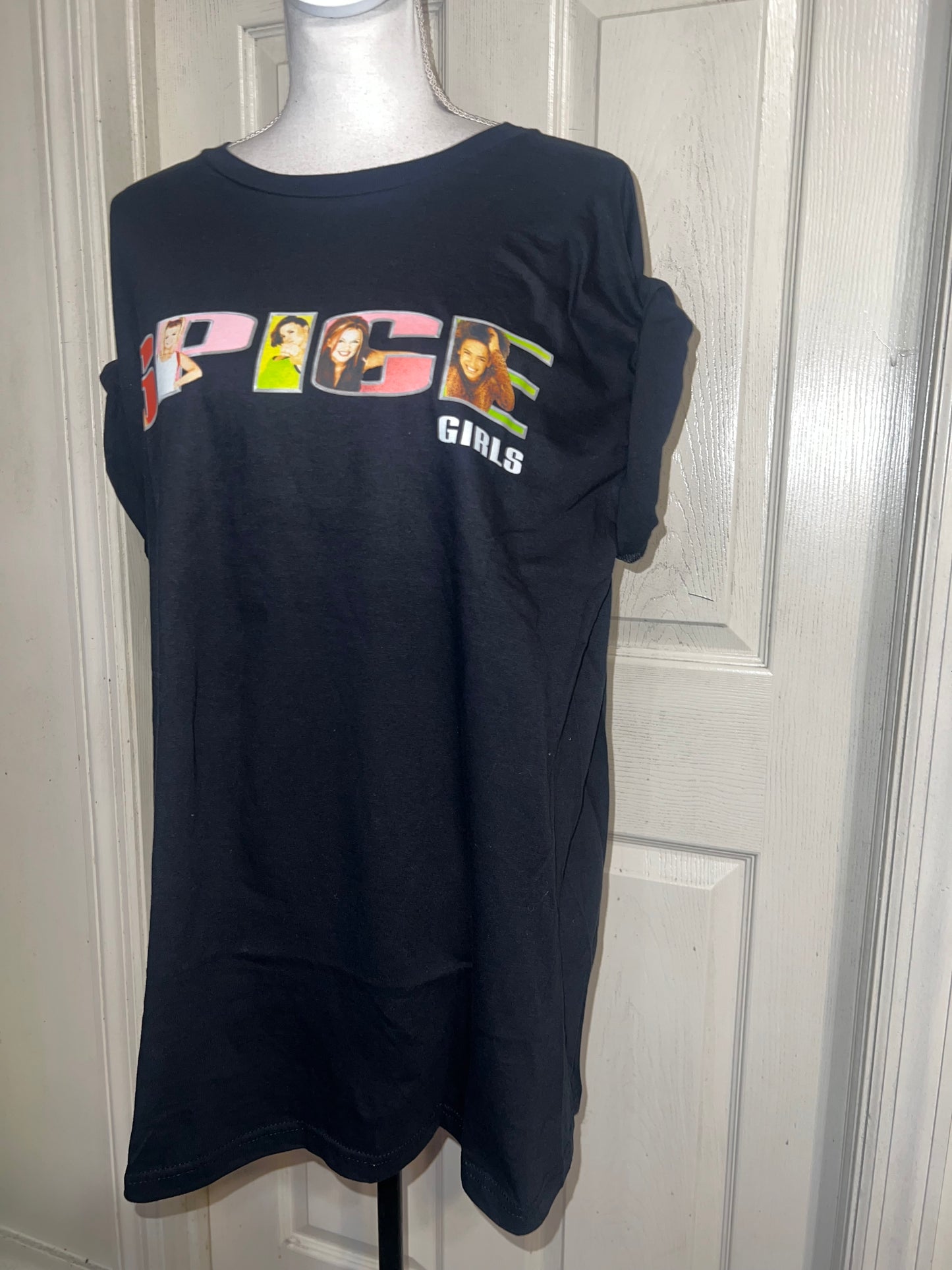 Spice Girls Oversized Distressed Tee