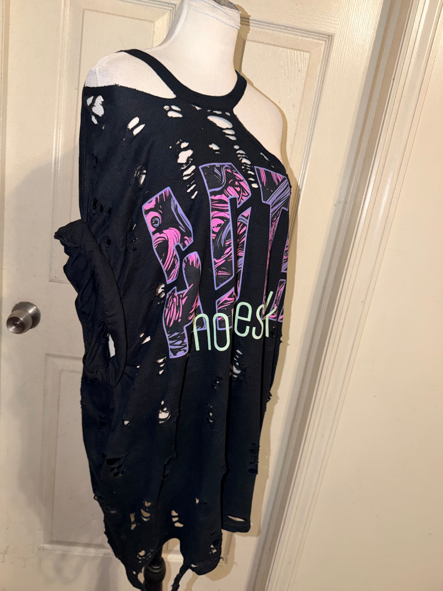 A Day to Remember Double Sided Oversized Distressed Tee